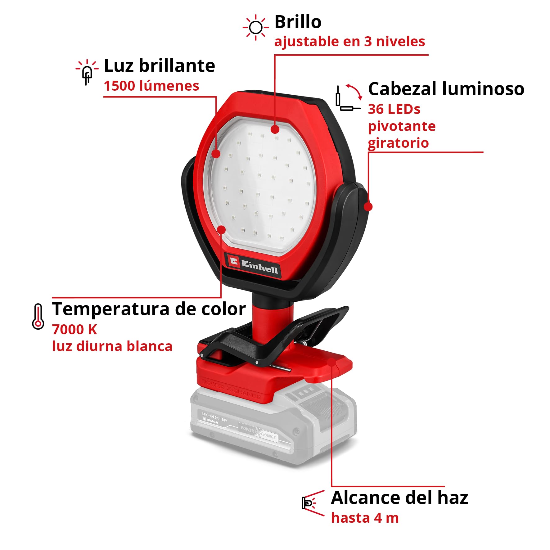 einhell-gc-ol-18-1500-li-solo-l-mpara-de-obra-led-a-bater-a-18v image 3