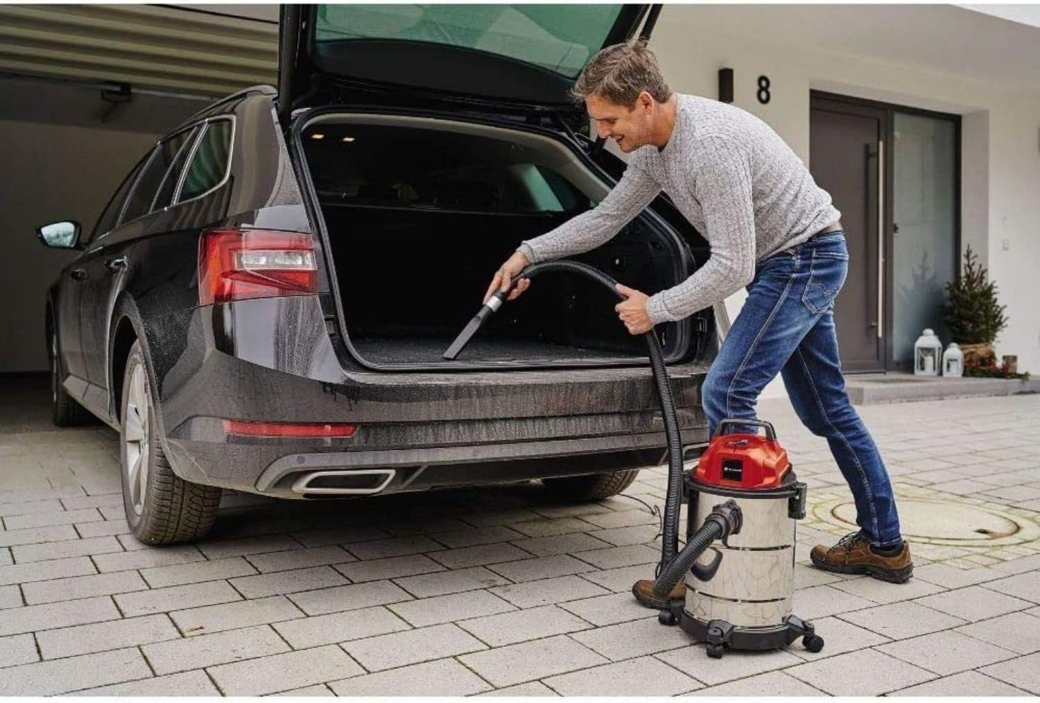 einhell-tc-vc-1820-s-aspirador-seco-y-h-medo-20l-1250w-inoxidable image 2