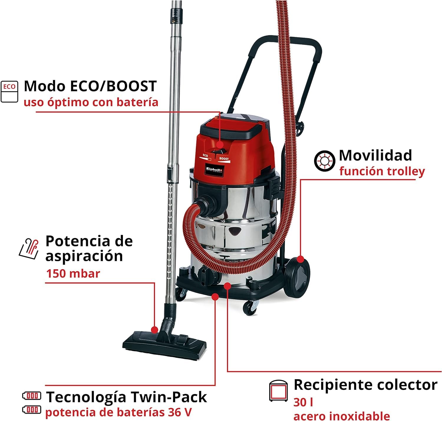 einhell-te-vc-36-30-li-s-solo-aspirador-inal-mbrico-36-v-solo-sin-bater-a-power- image 3