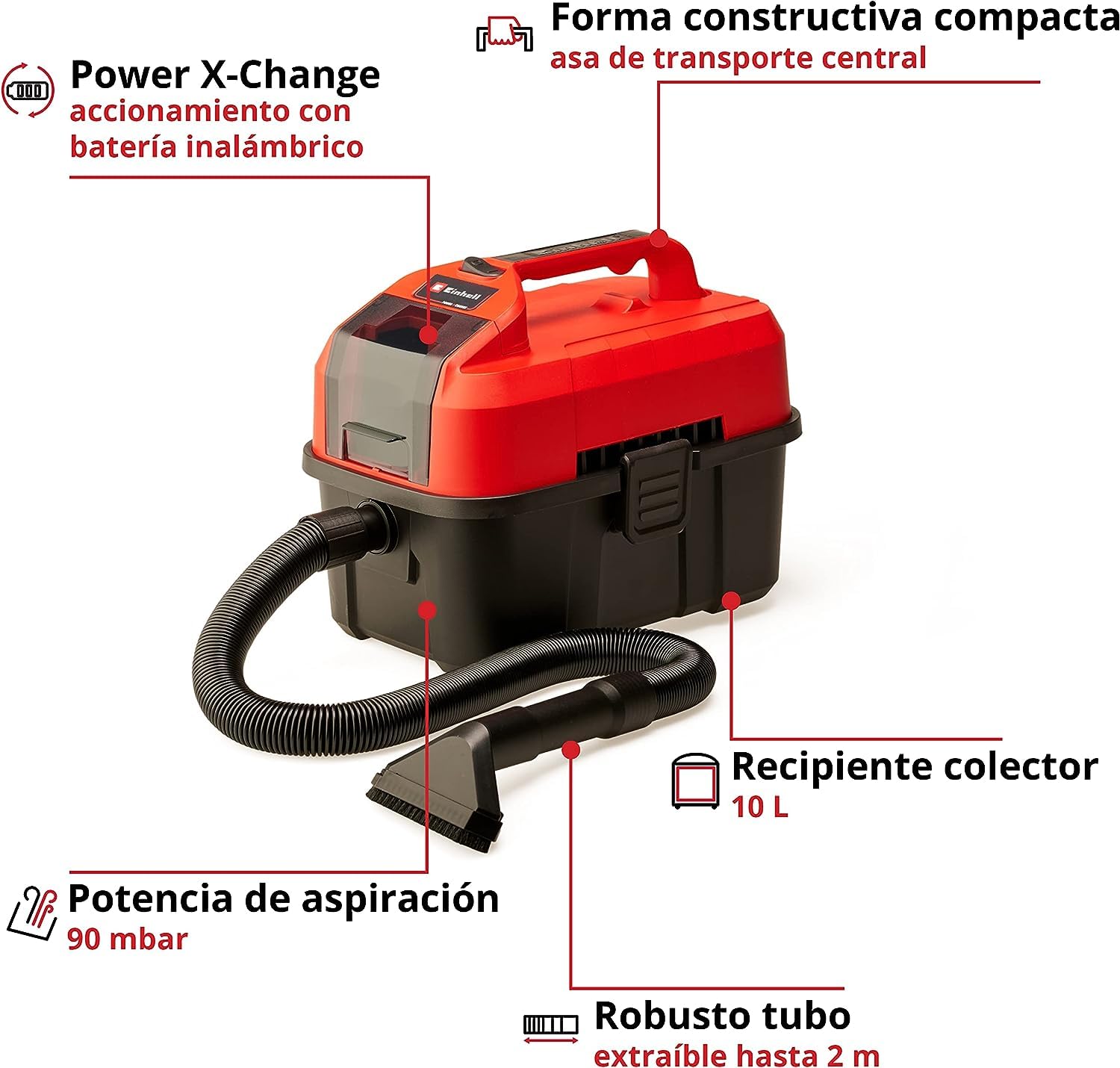 einhell-te-vc-18-10-li-solo-aspirador-seco-h-medo-inal-mbrico-power-x-change-18v image 3