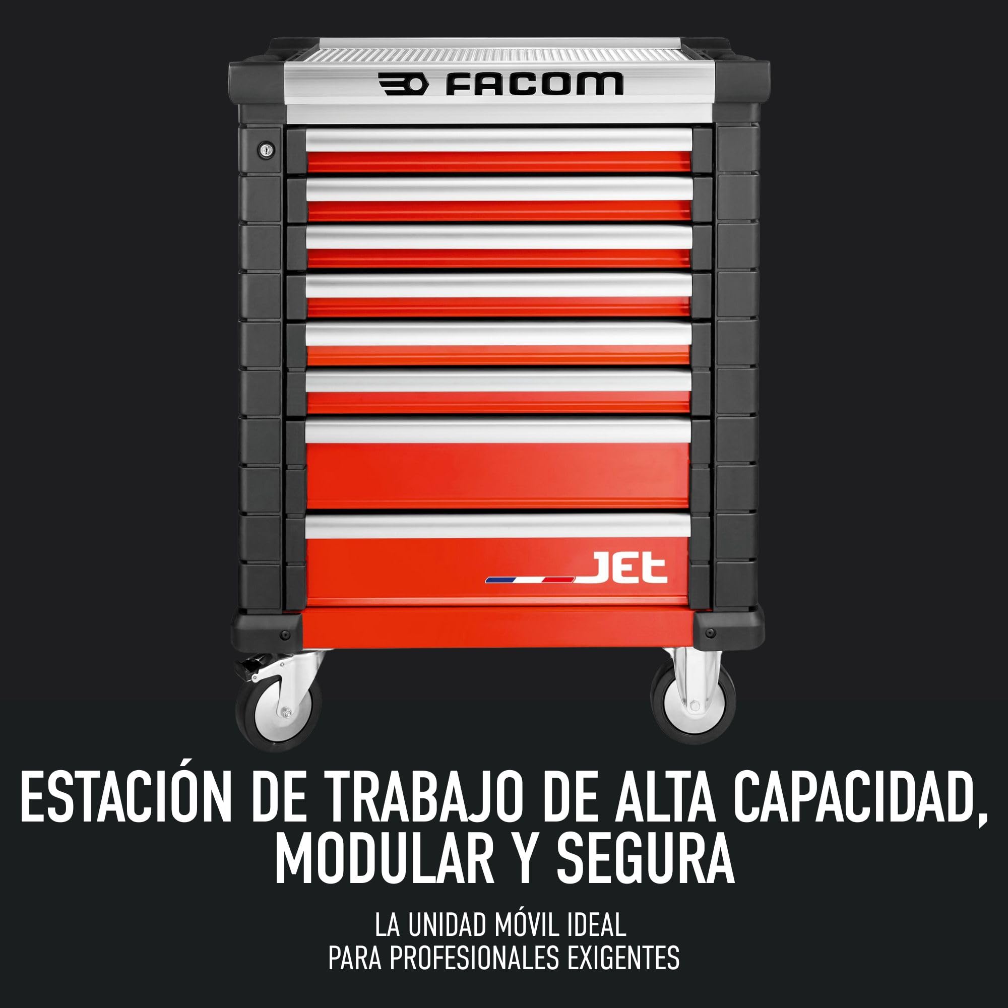 facom-armario-con-ruedas-jet-8m3a-8-cajones-24-m-dulos-encimera-xl image 2
