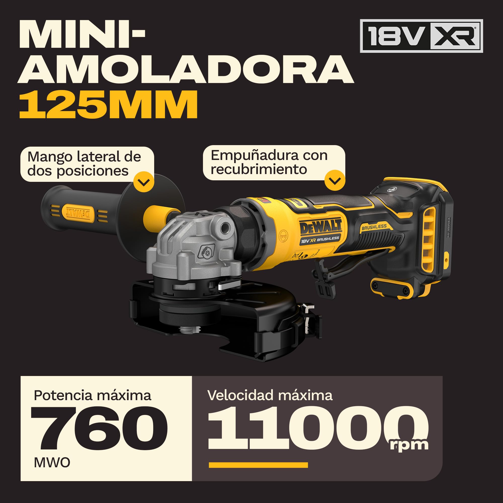 dewalt-dcg404n-xj-amoladora-angular-compacta-brushless-125mm-18v-xr image 2