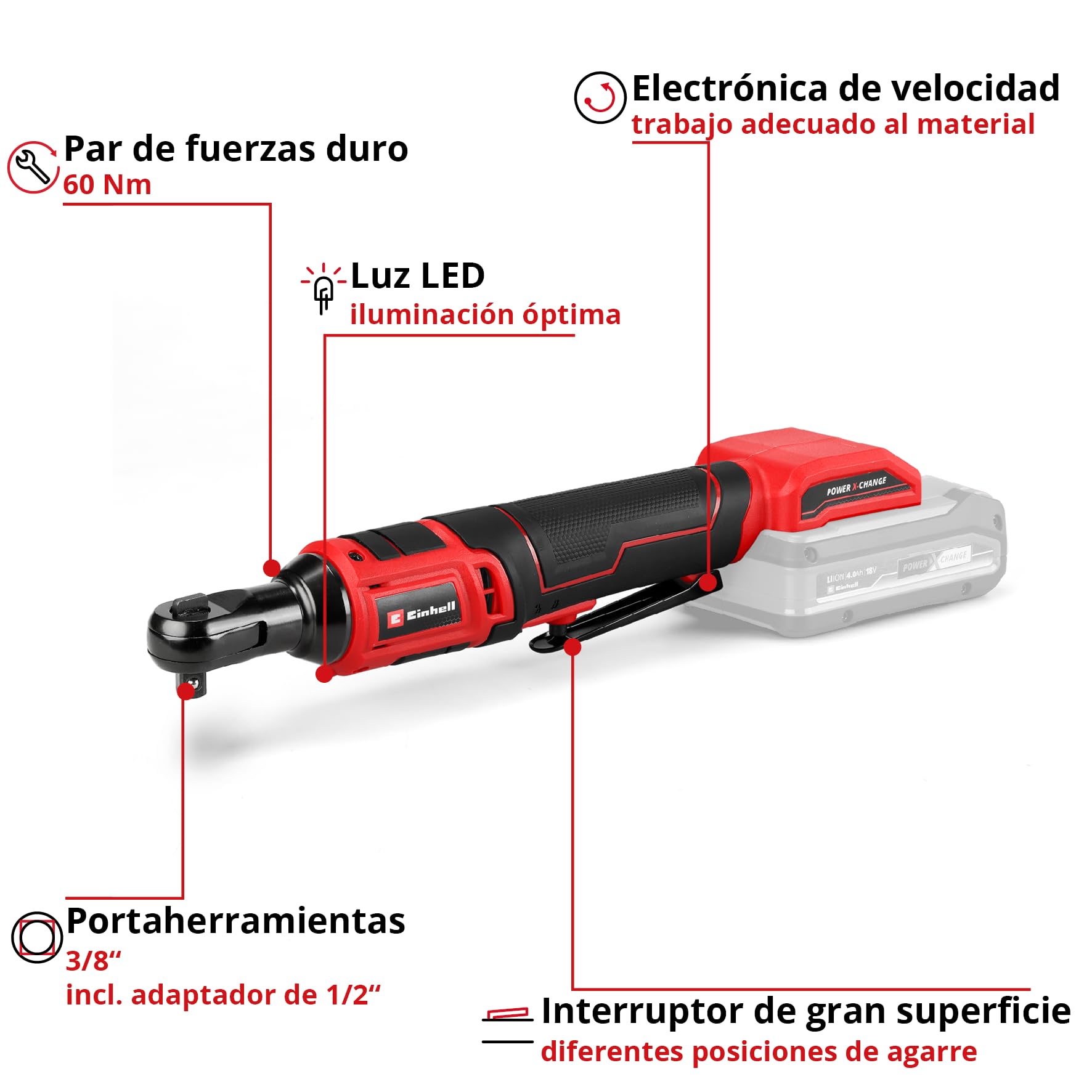 einhell-te-rw-18-60-li-solo-atornillador-de-carraca-a-bater-a-18v-60nm-power-x-c image 3