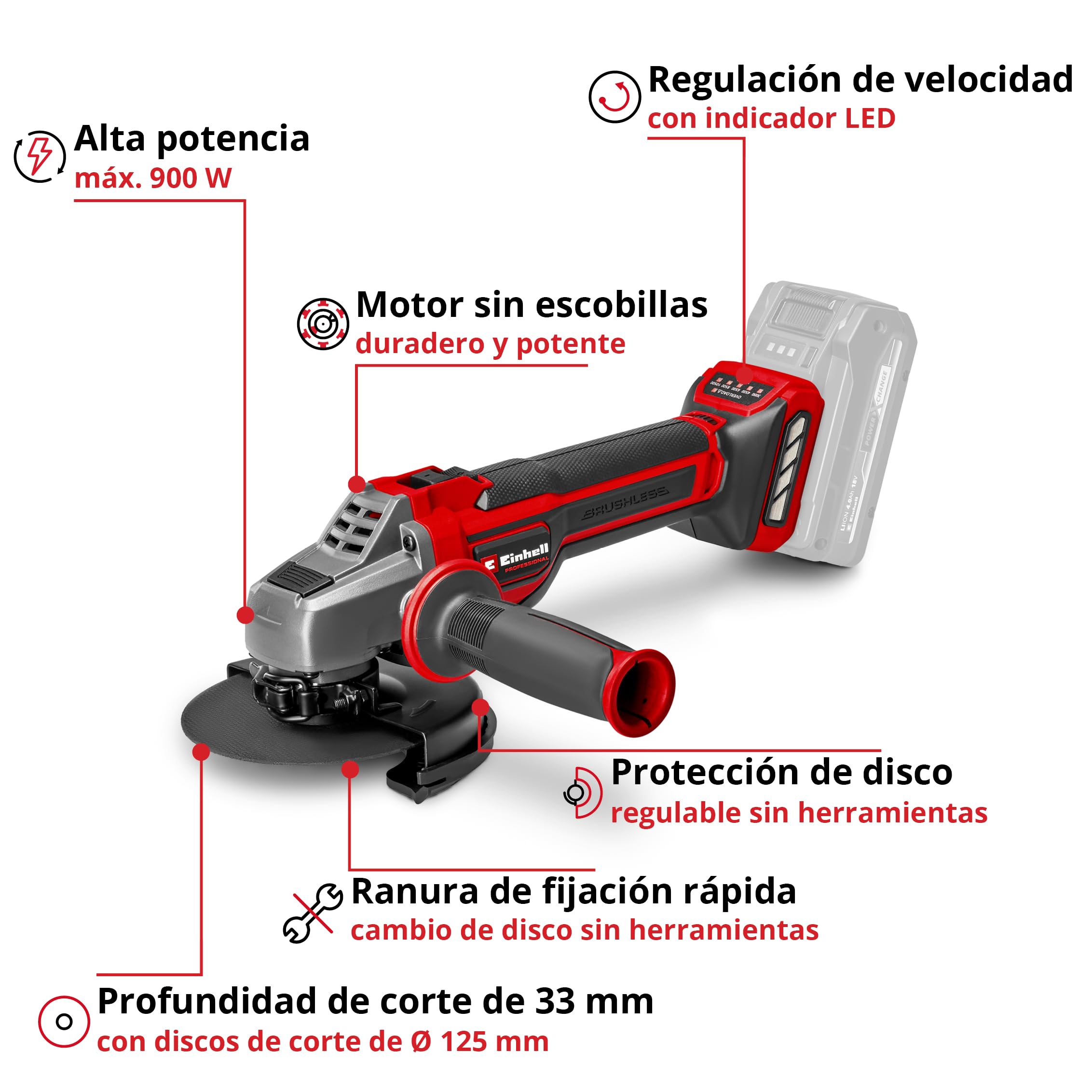einhell-professional-amoladora-angular-a-bater-a-tp-ag-18-125-ce-q-li-solo-18-v- image 3