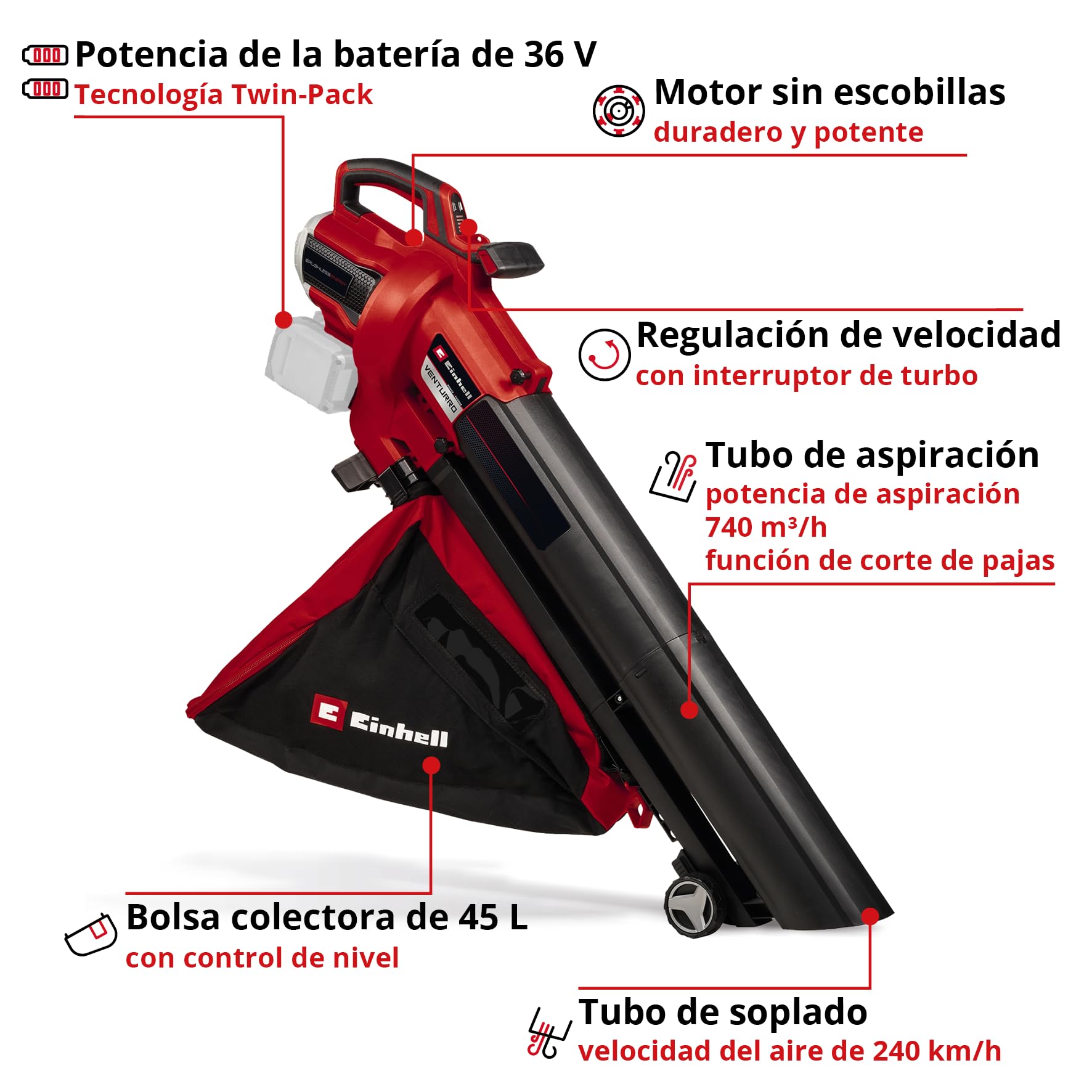 einhell-venturro-36-240-aspirador-soplador-de-hojas-con-bater-a-36v image 3