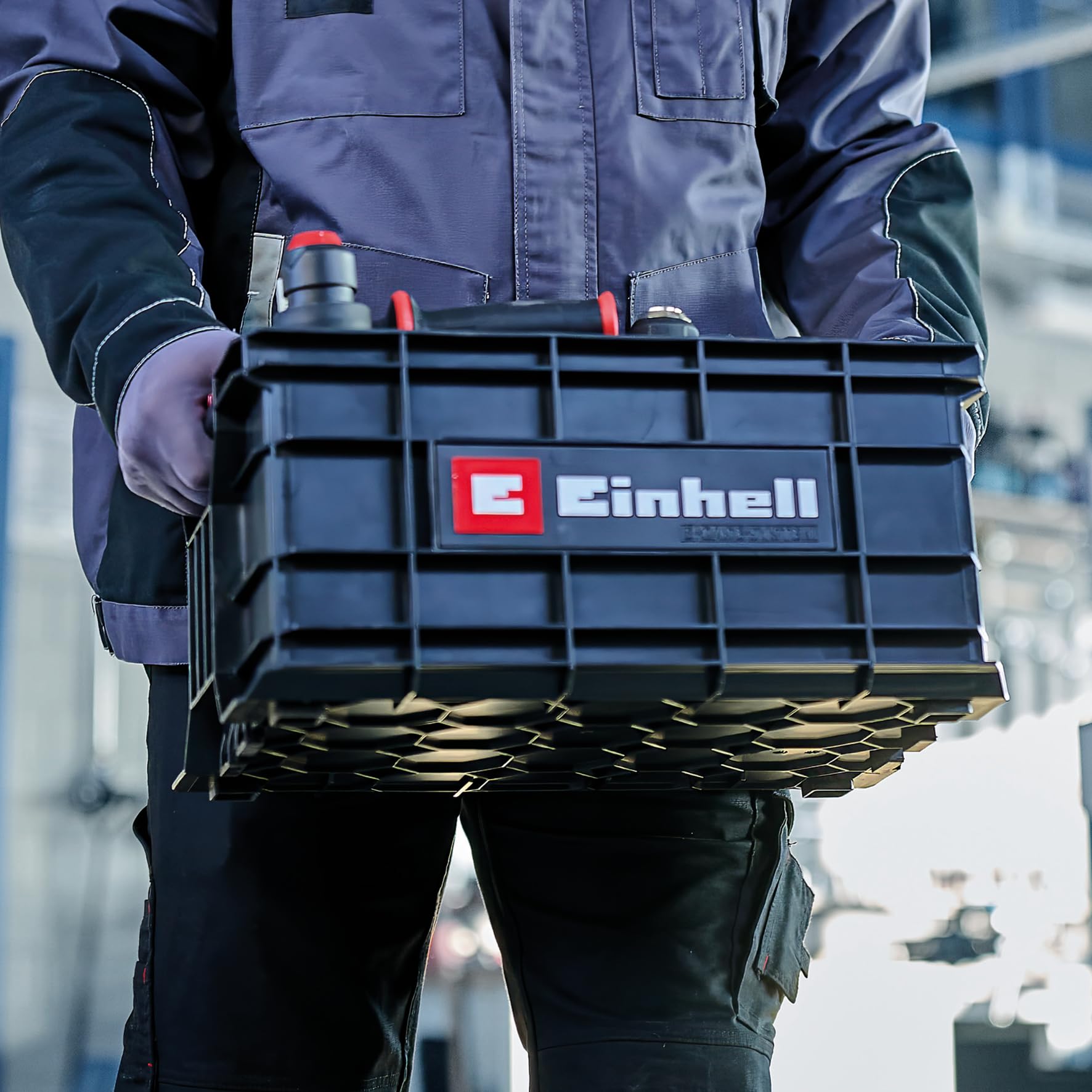einhell-caja-de-herramientas-e-case-m-x-90-kg-apilable-bloqueable-compatible-con image 6
