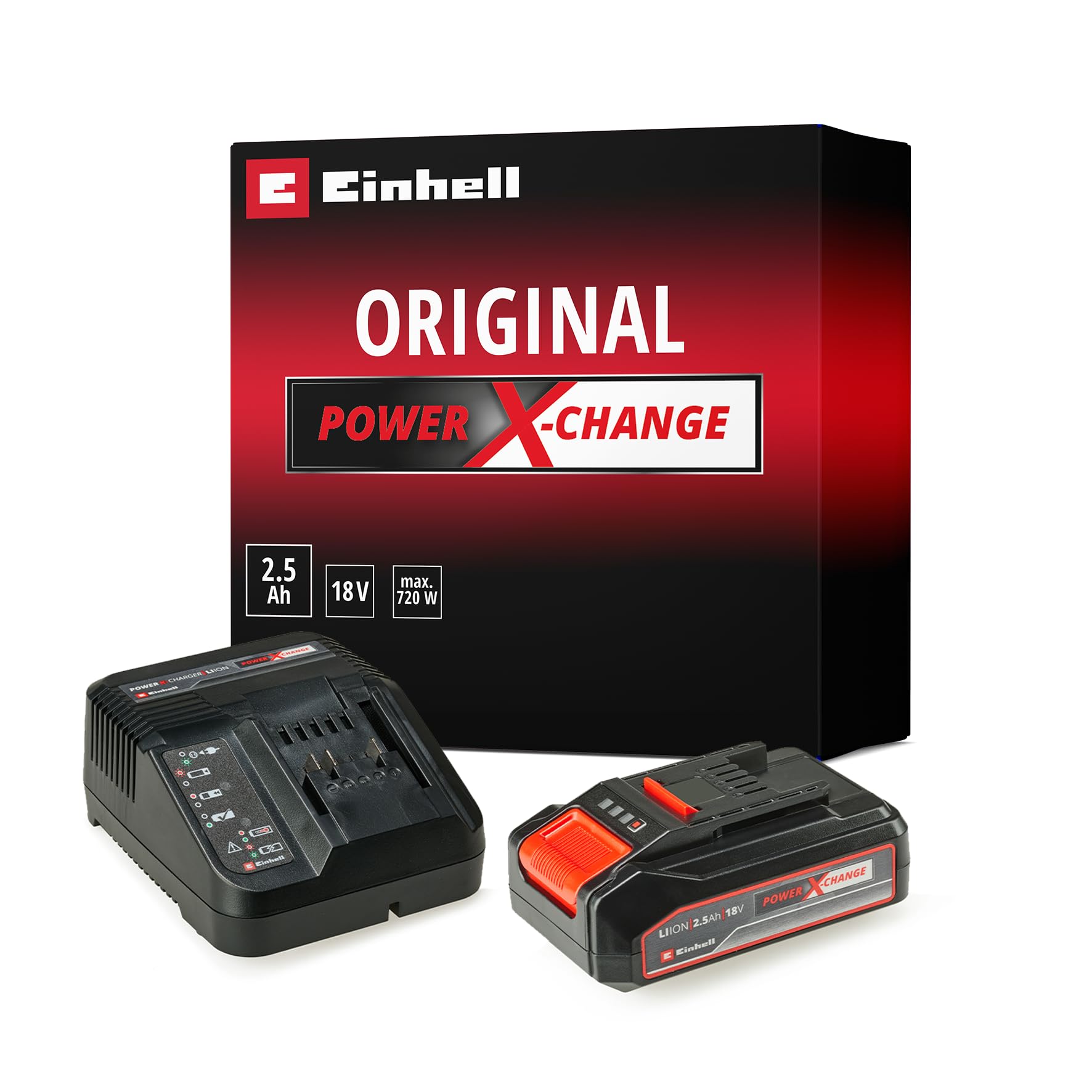 einhell-power-x-change-starter-kit-18v-2-5ah-bater-a-y-cargador image 1