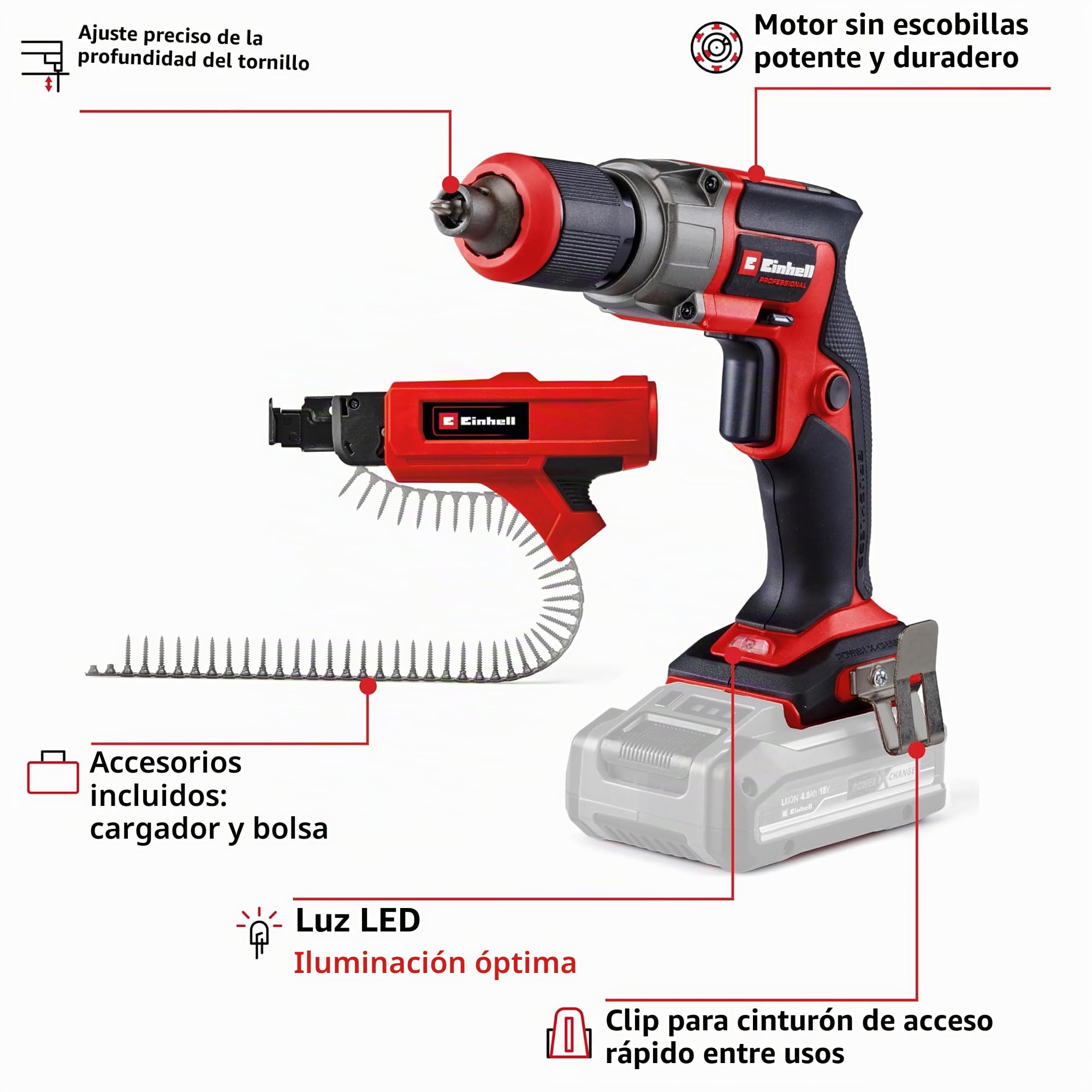 einhell-tp-dy-18-li-bl-magazine-atornillador-inal-mbrico-18v-power-x-change-sin- image 3