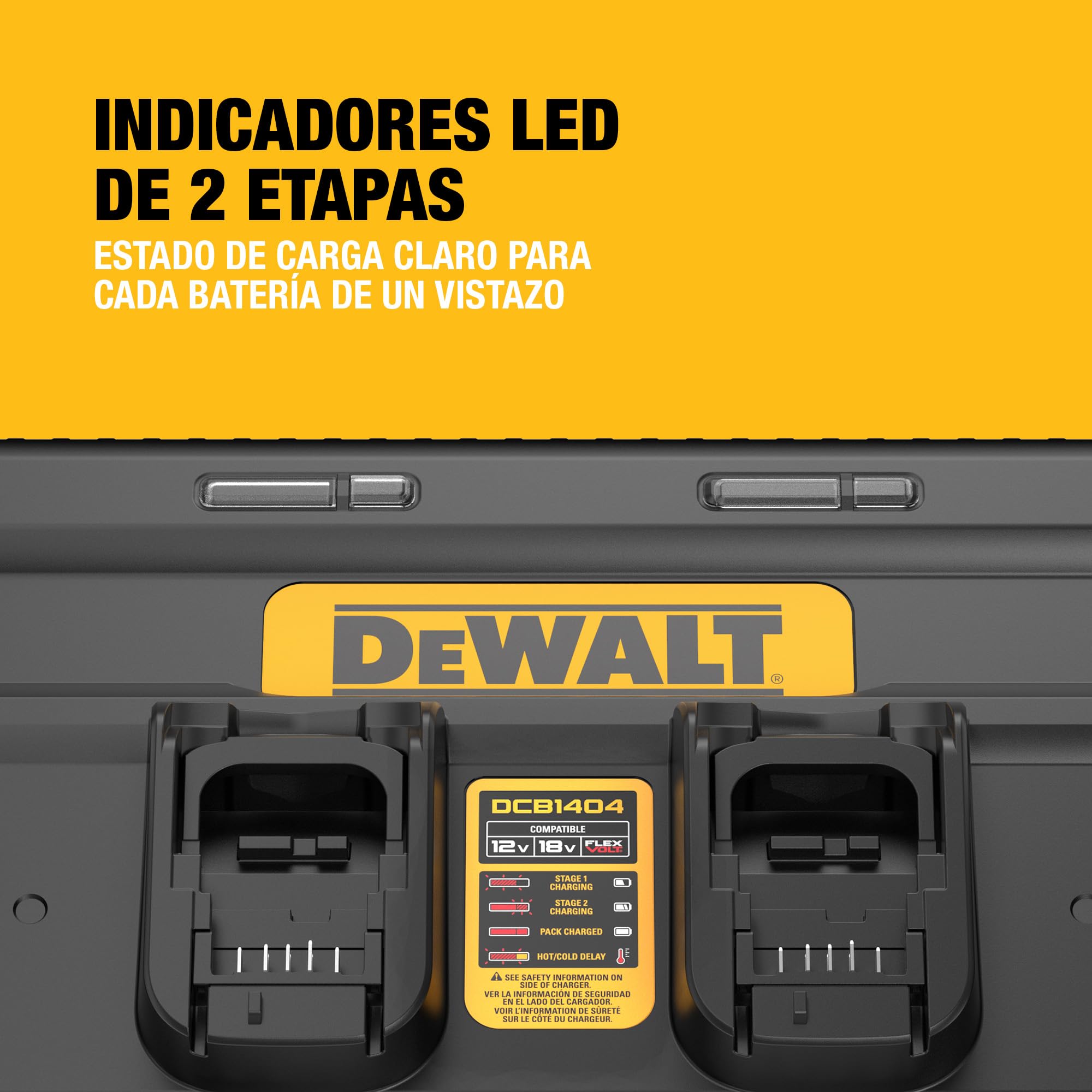 dewalt-dcb1404-qw-cargador-quadport-4a-para-4-bater-as-18v-xr-y-54v-flexvolt-con image 7