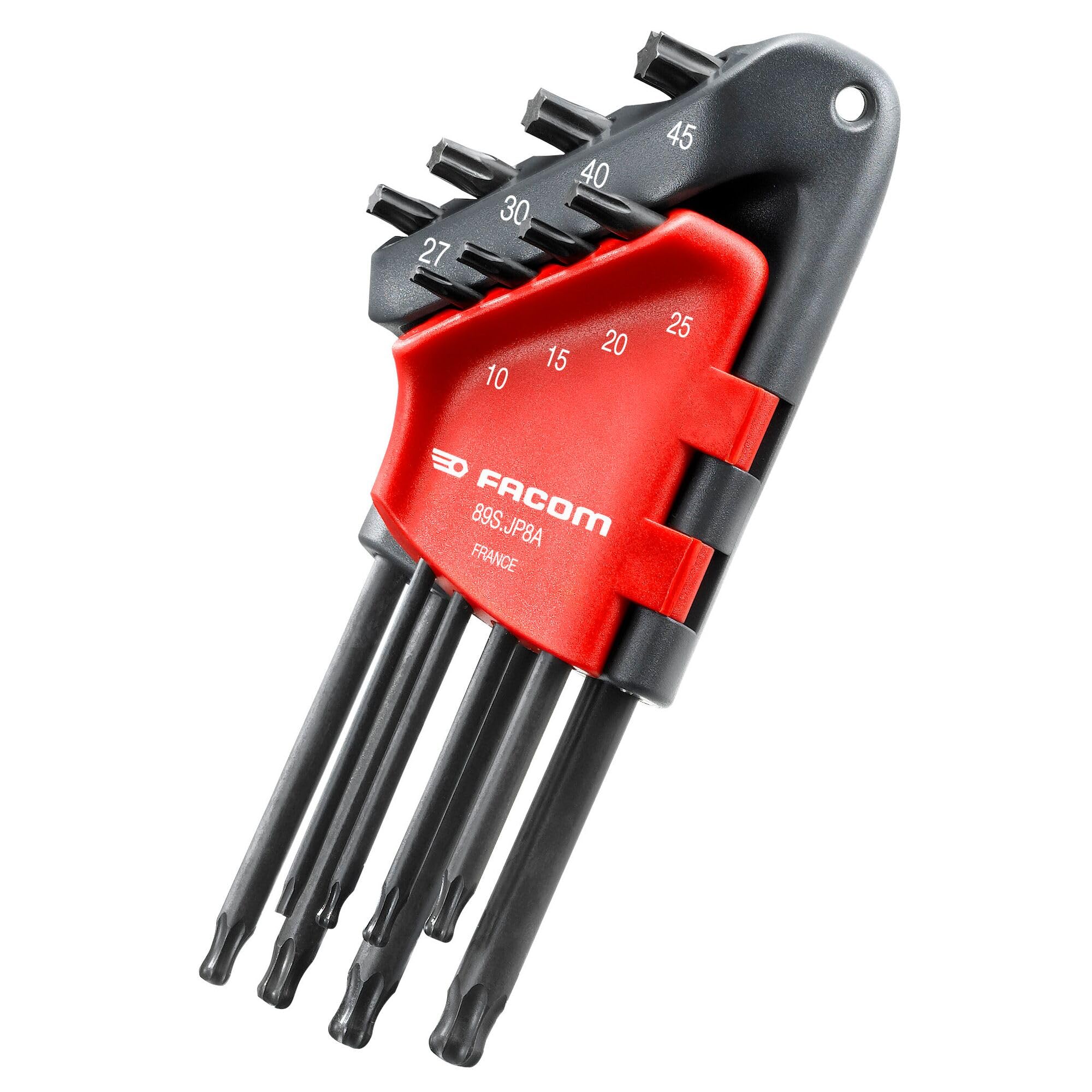 facom-89s-jp8a-juego-de-8-llaves-macho-acodadas-torx-y-resistorx-en-estuche image 1