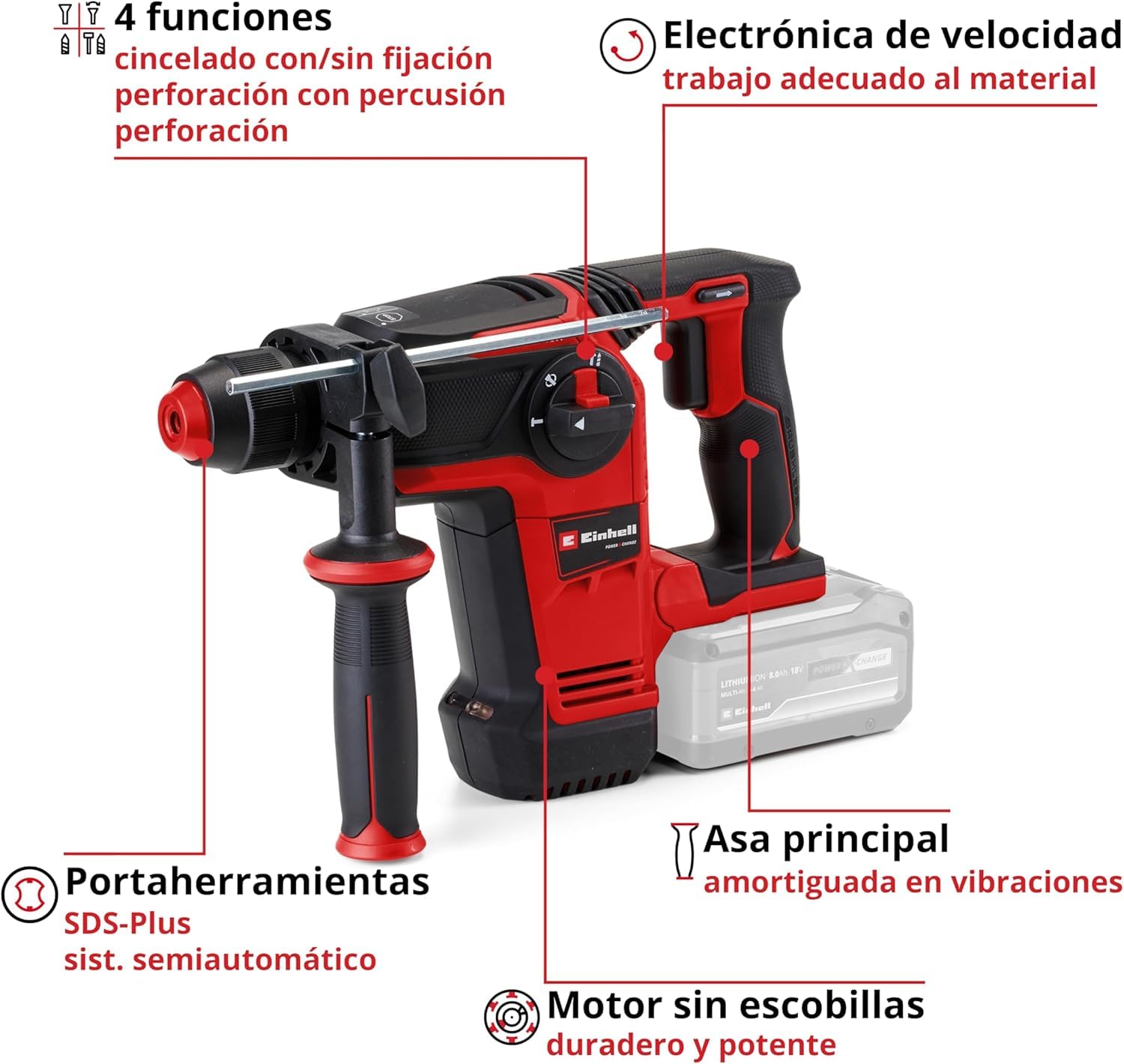 einhell-professional-martillo-perforador-con-bater-a-tp-hd-18-26-li-bl-solo-powe image 3