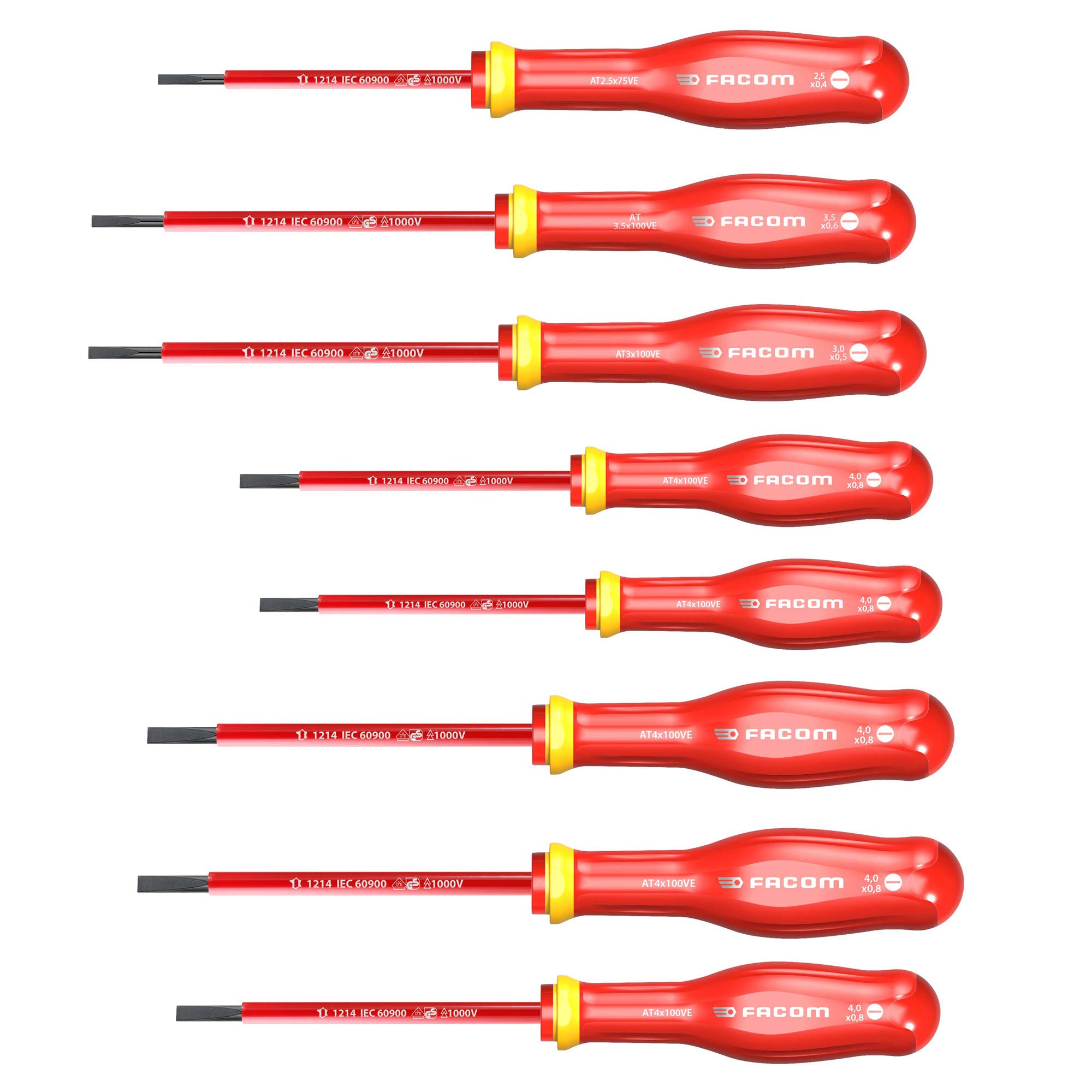 facom-atd-j5ve-pb-juego-de-5-destornilladores-aislados-1000v-vde-mango-soft-grip image 3