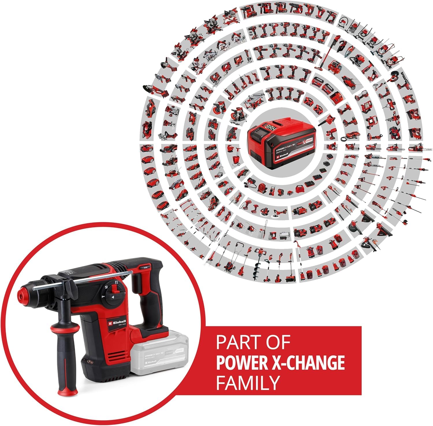 einhell-professional-martillo-perforador-con-bater-a-tp-hd-18-26-li-bl-solo-powe image 2