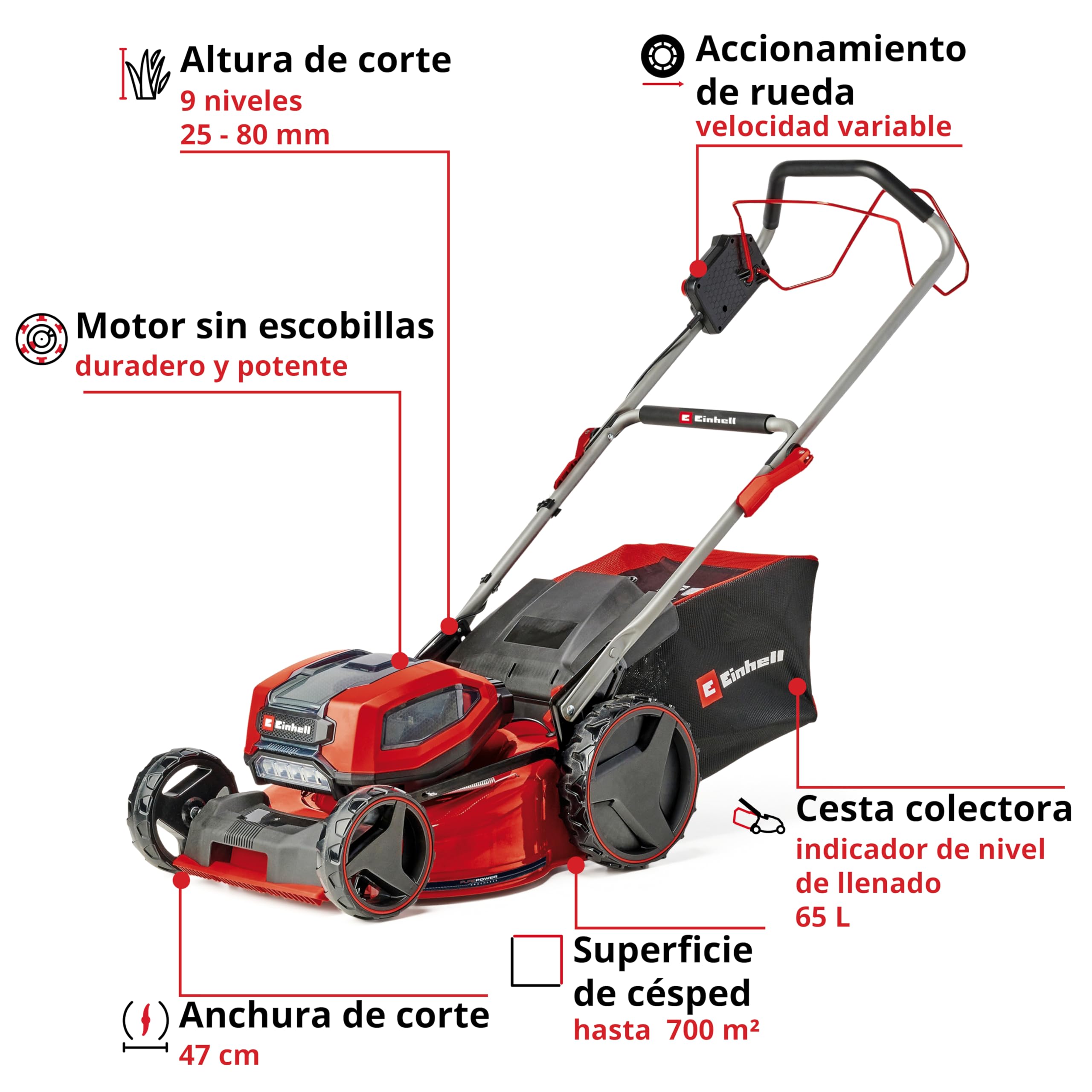 einhell-professional-cortac-sped-con-bater-a-gp-cm-36-47-s-li-bl-power-x-change- image 3