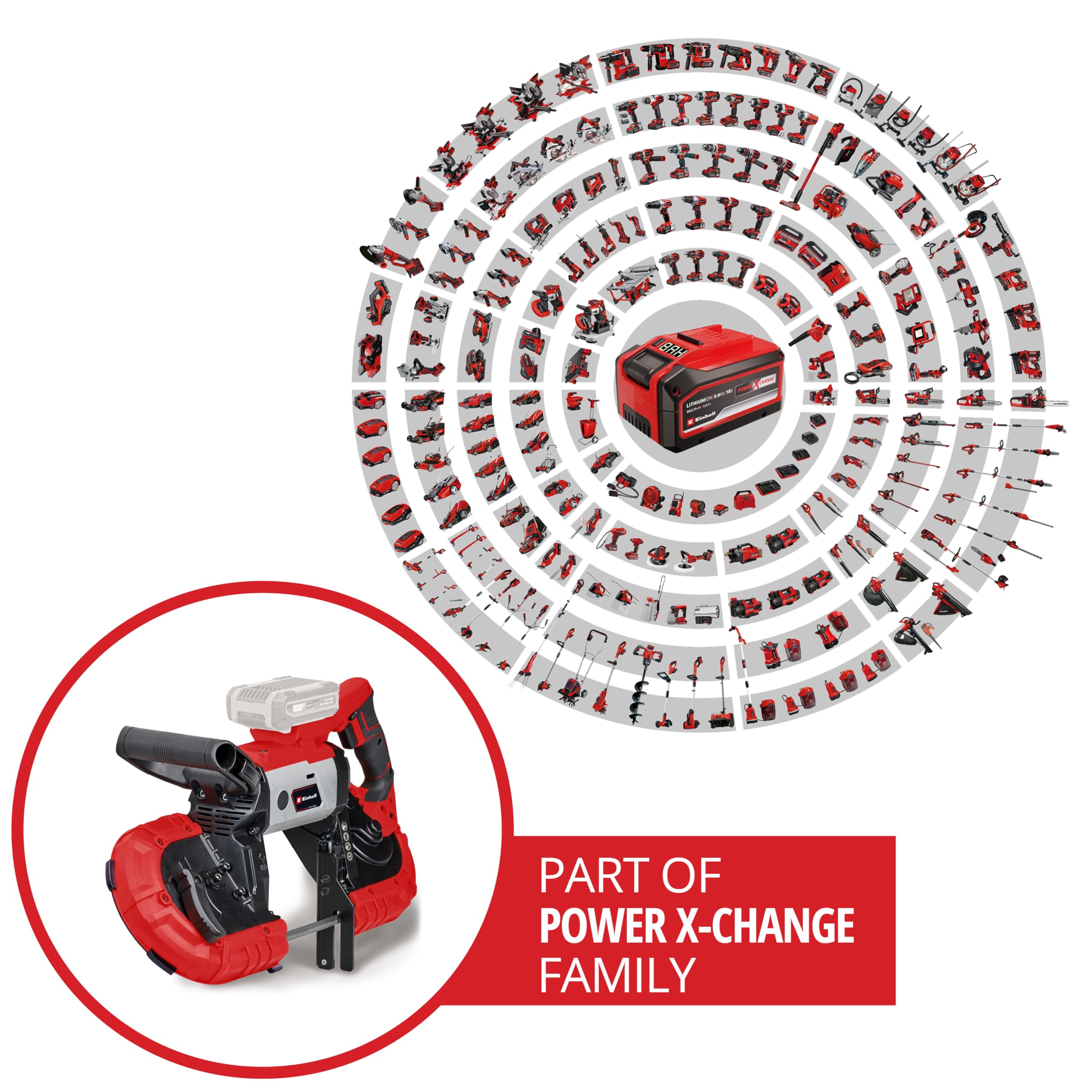 einhell-te-mb-18-127-li-solo-sierra-de-banda-inal-mbrica-18v-127-mm-ancho-de-cor image 2
