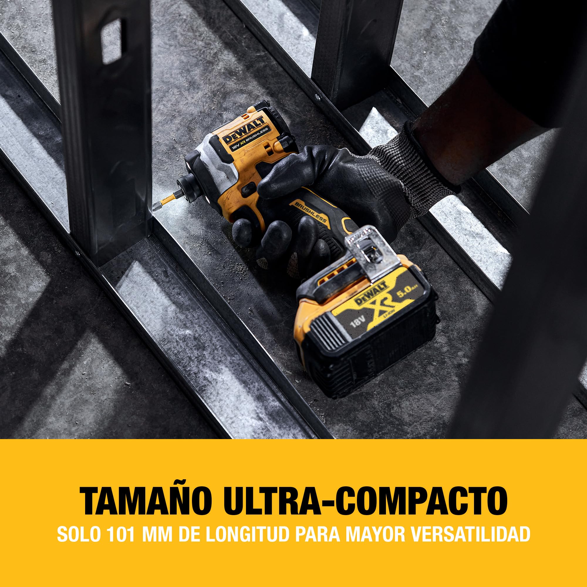 dewalt-atornillador-de-impacto-compacto-brushless-18v-xr-dcf850n-xj-205nm-101mm- image 6
