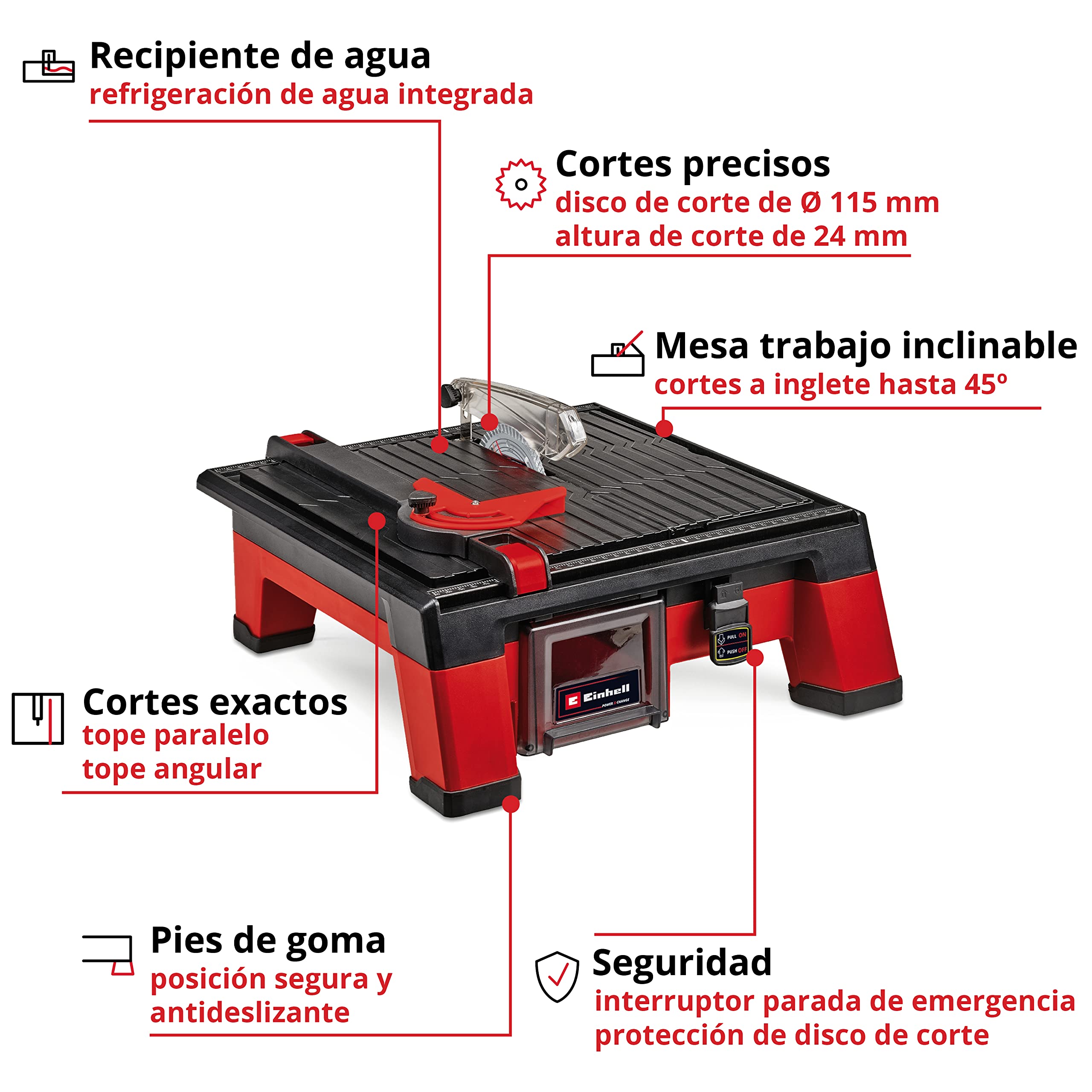 einhell-te-tc-18-115-li-solo-cortador-de-azulejos-a-bater-a-18v-power-x-change image 3