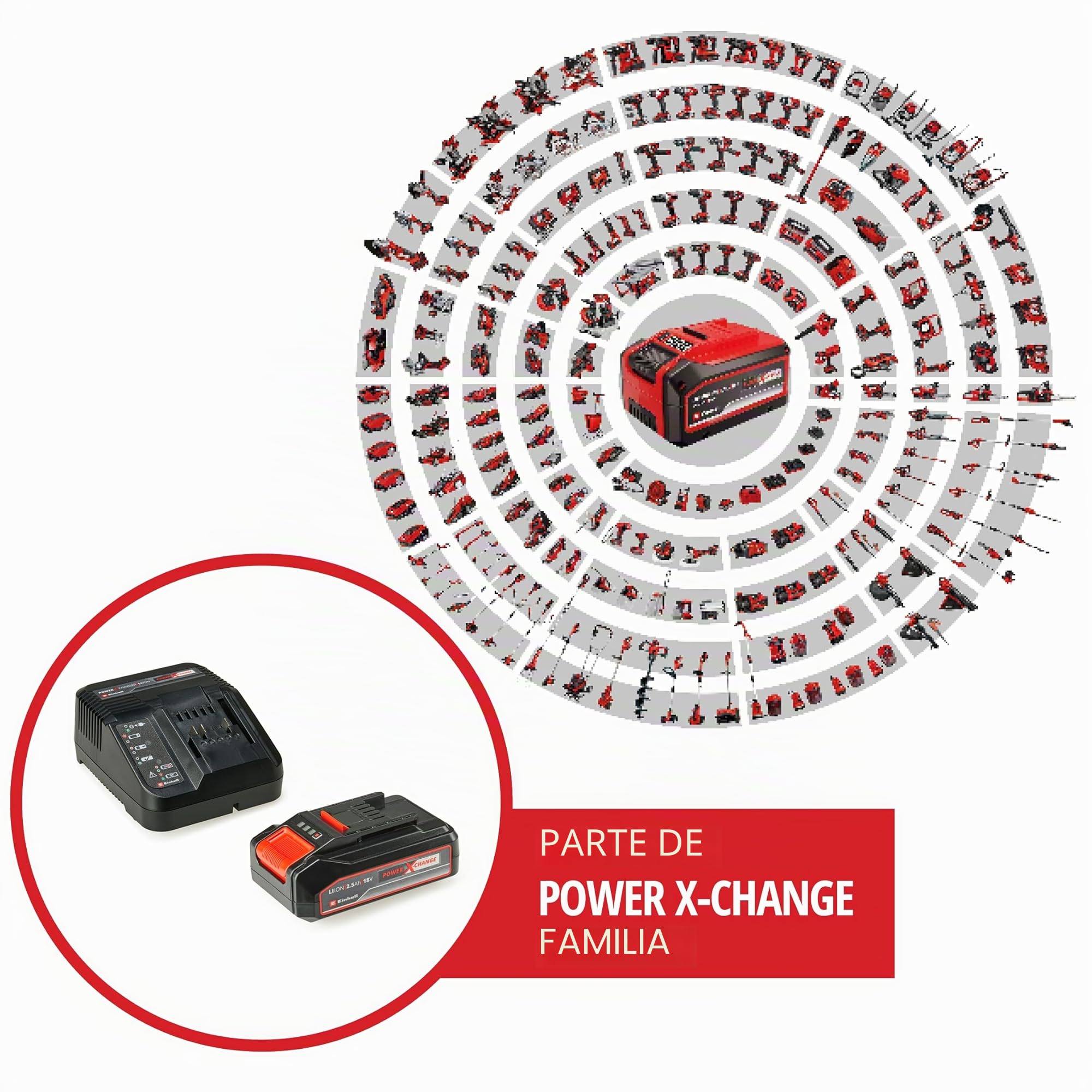 einhell-power-x-change-starter-kit-18v-2-5ah-bater-a-y-cargador image 3