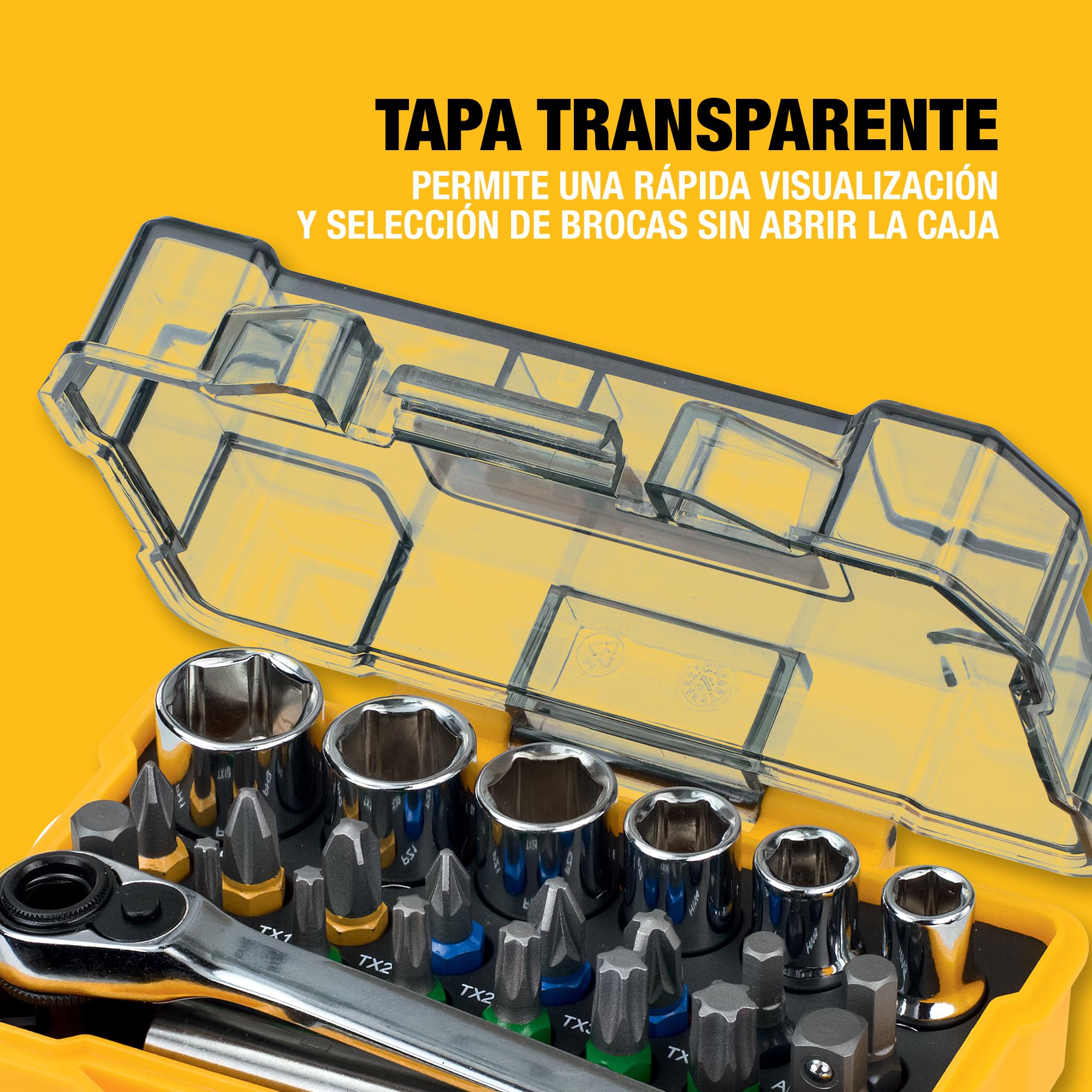 dewalt-set-de-vasos-y-puntas-para-atornillar-en-estuche-compacto-25-mm-dt71516-q image 7