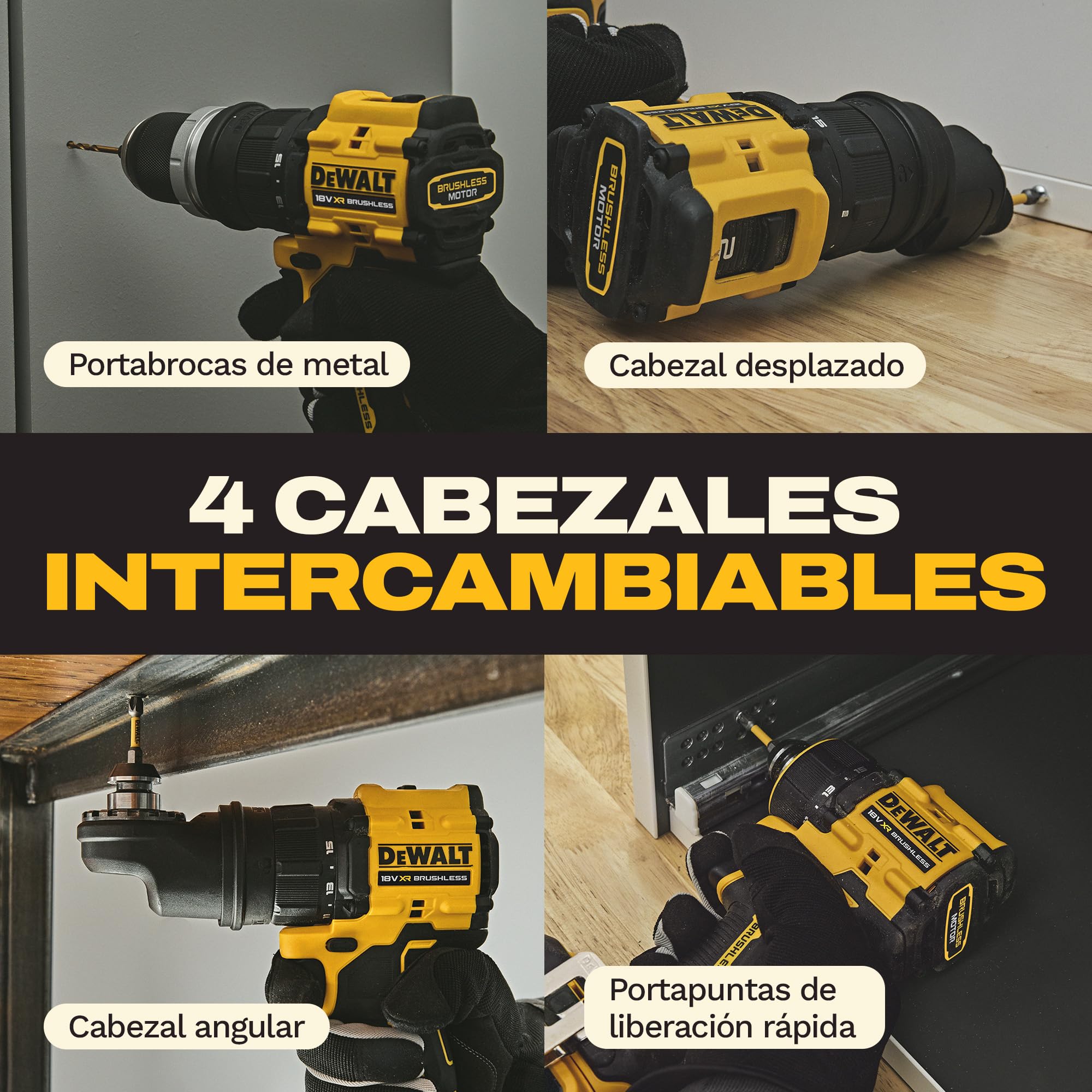 dewalt-dcd803kn-xj-taladro-atornillador-18v-xr-multicabezal-con-4-cabezales-moto image 4