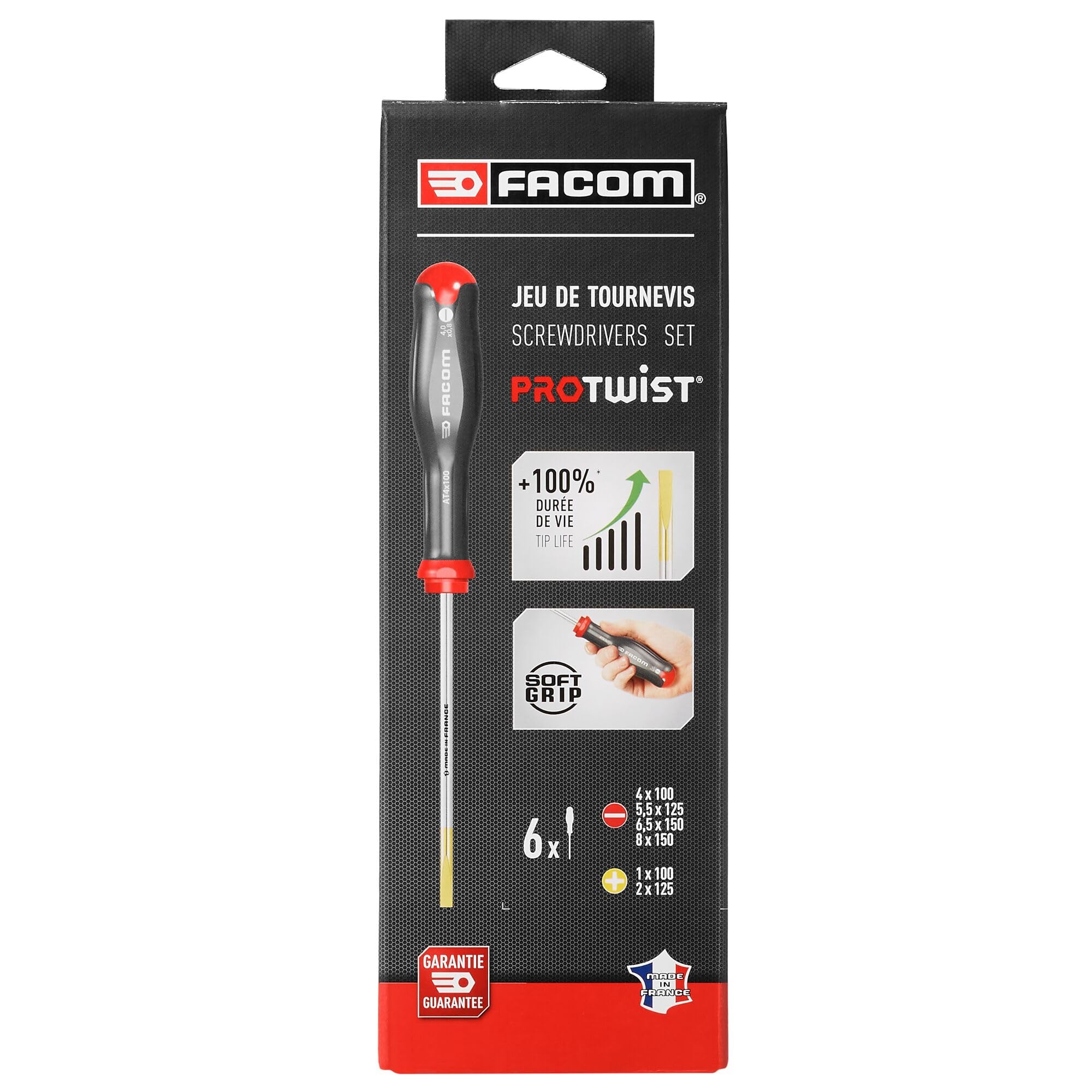 facom-atp-j6pb-juego-de-6-destornilladores-protwist-con-mango-soft-grip-y-tratam image 2