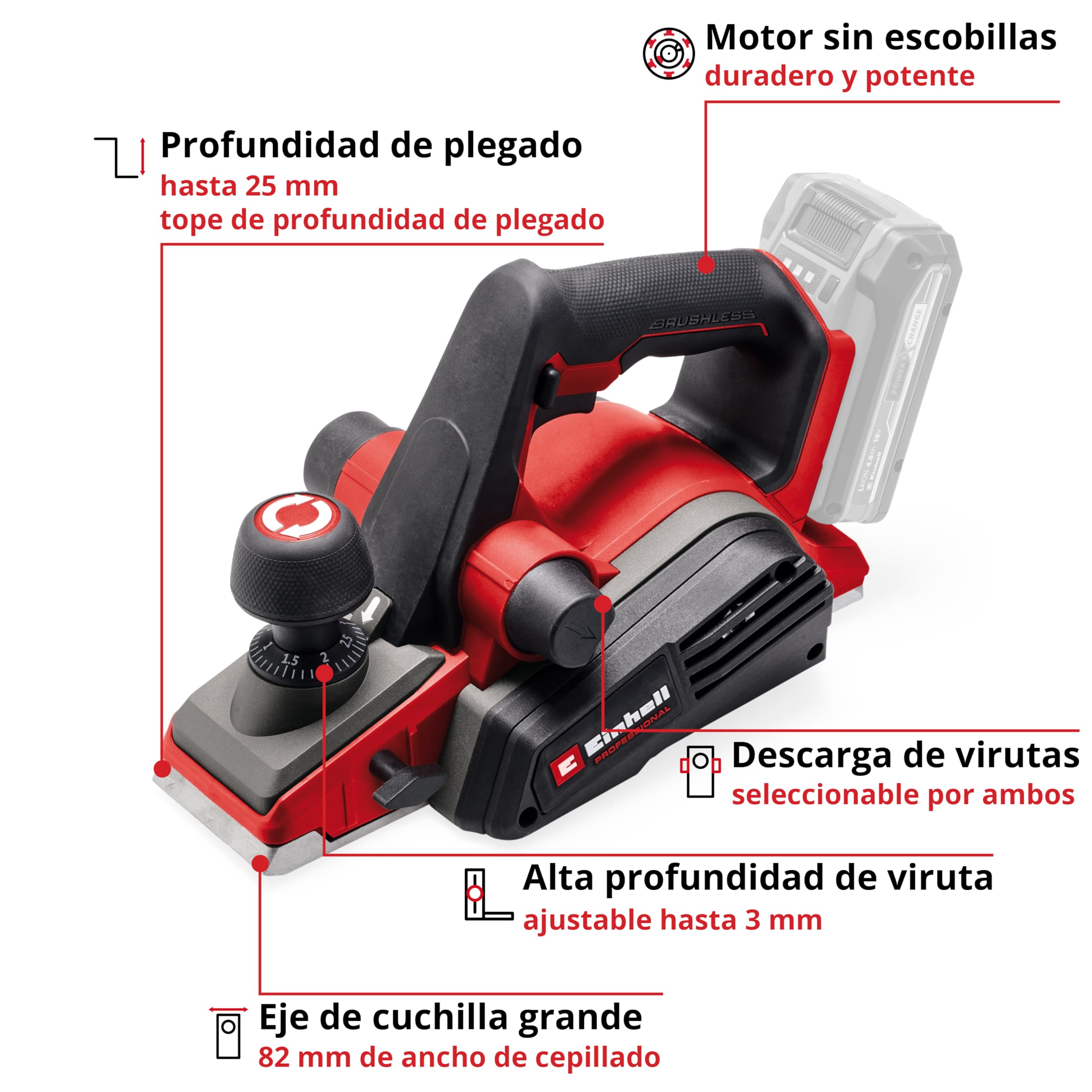 einhell-professional-tp-pl-18-3-li-bl-solo-cepillo-manual-a-bater-a-18v-brushles image 3