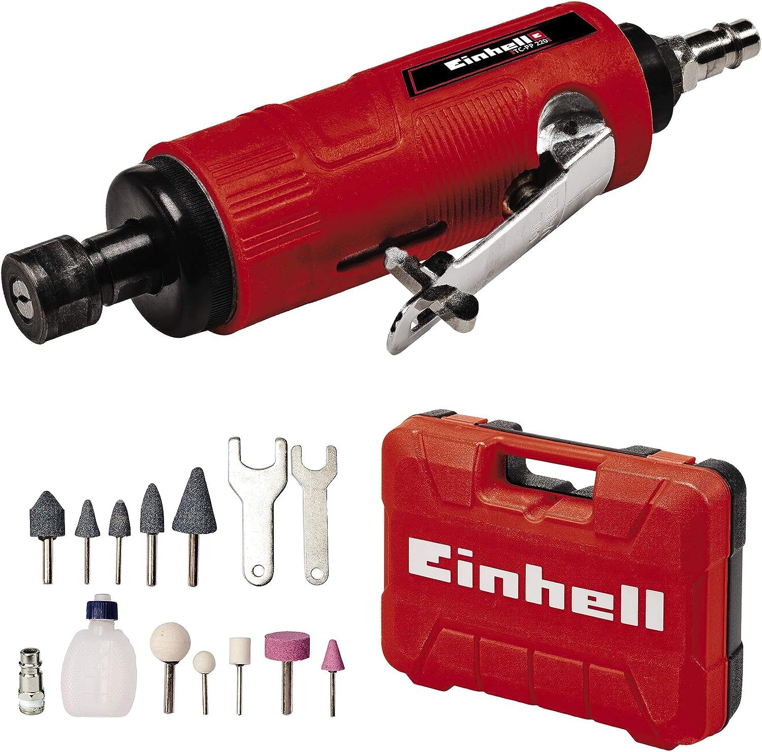 einhell-lijadora-de-barra-de-aire-comprimido-tc-pp-220-6-3-bar-128-l-min-incl-10 image 1