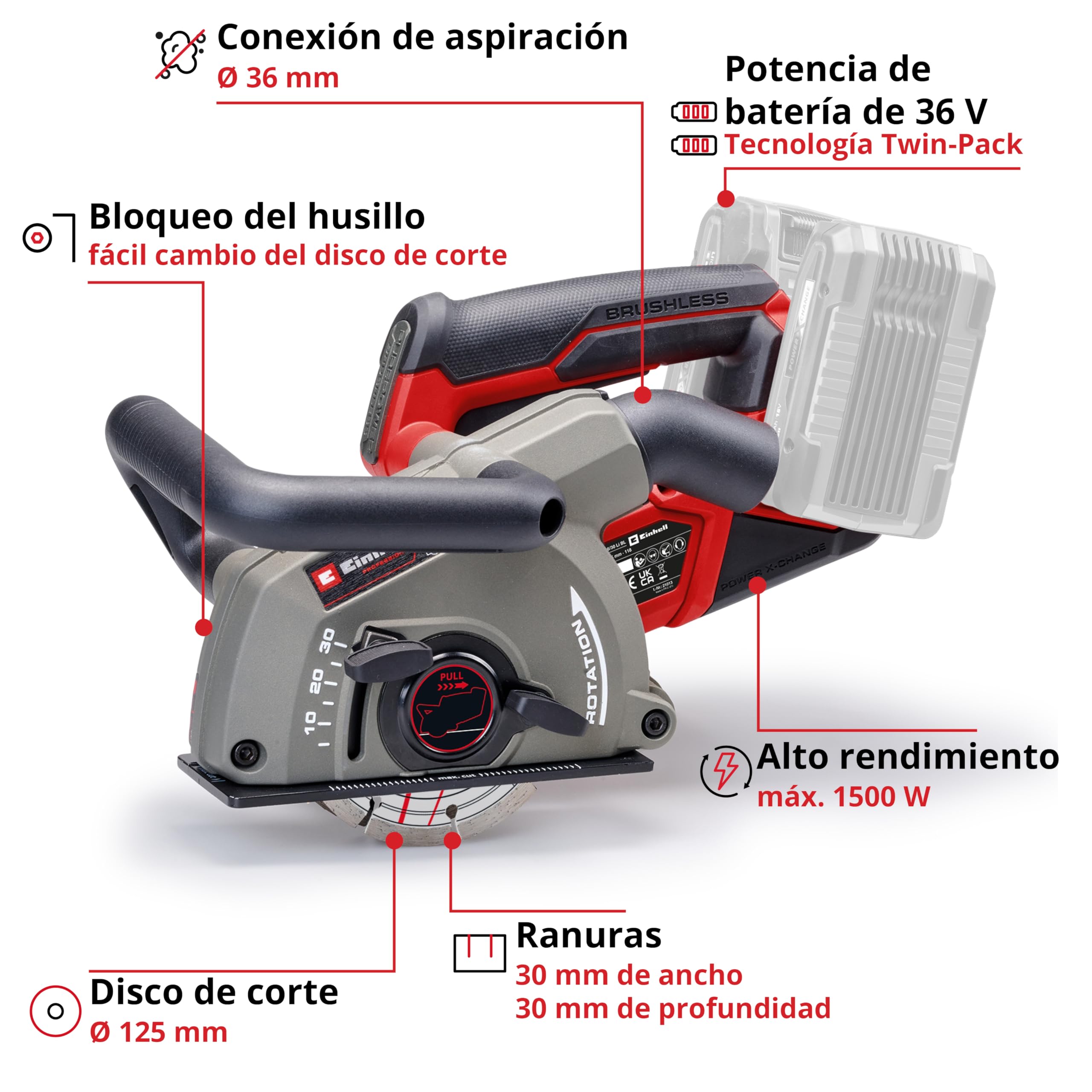 einhell-professional-rozadora-con-bater-a-tp-ma-36-30-li-bl-solo-power-x-change- image 3