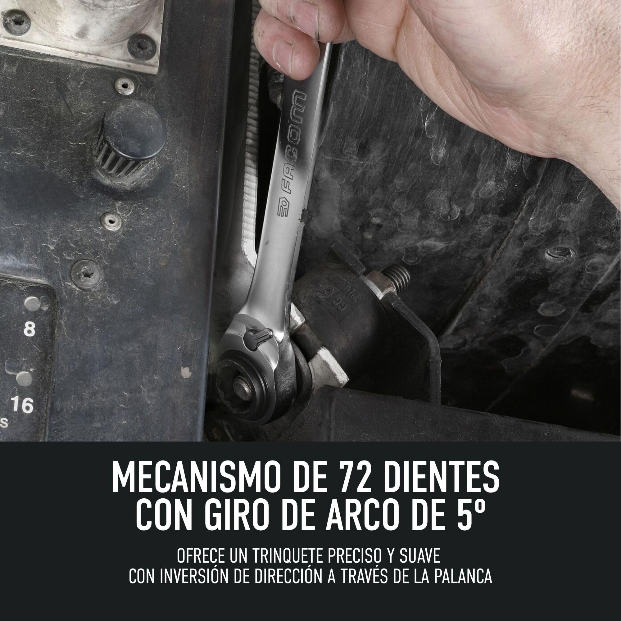 facom-64c-j2pb-juego-de-2-llaves-de-carraca-estrella-plana-8-dimensiones-8x10-12 image 4