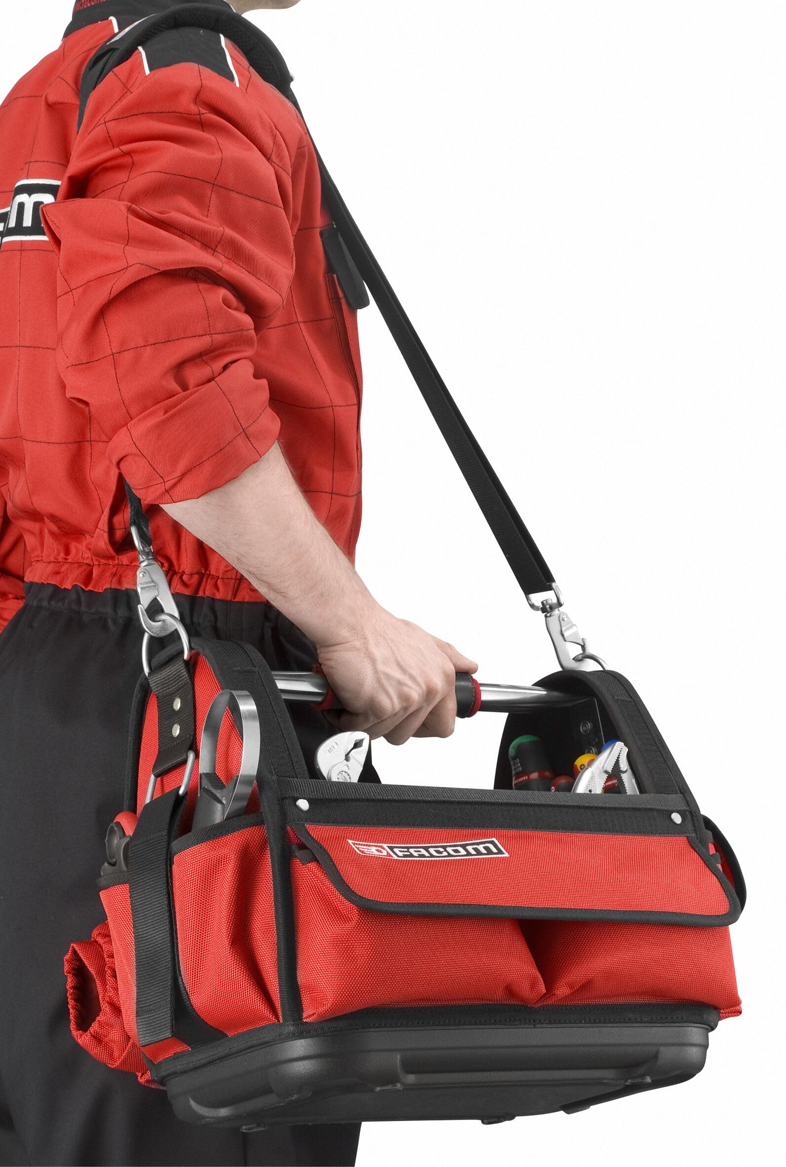 facom-bolsa-portaherramientas-bs-t14pb-34l-tejido-impermeable-1200d-asa-de-alumi image 6