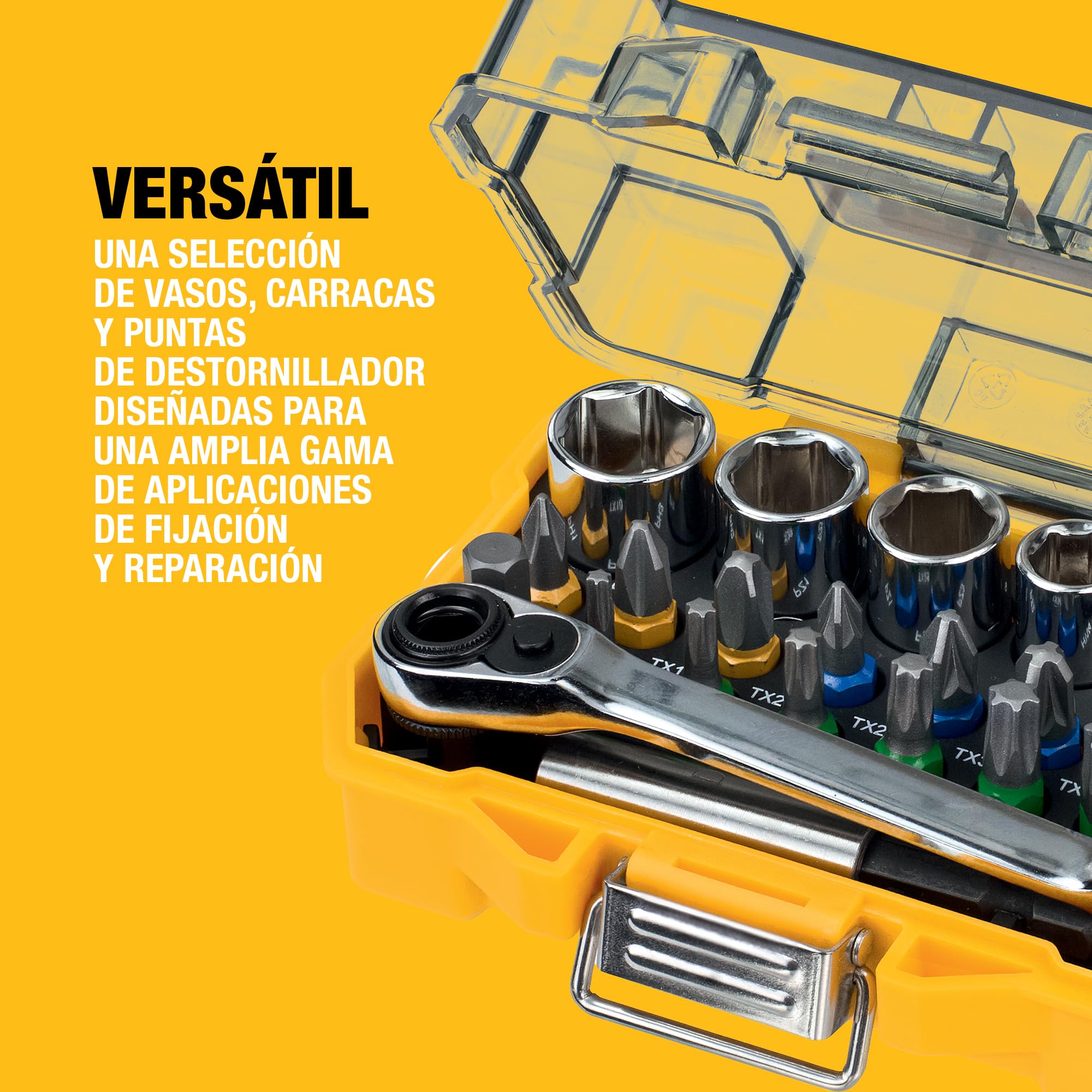dewalt-set-de-vasos-y-puntas-para-atornillar-en-estuche-compacto-25-mm-dt71516-q image 2