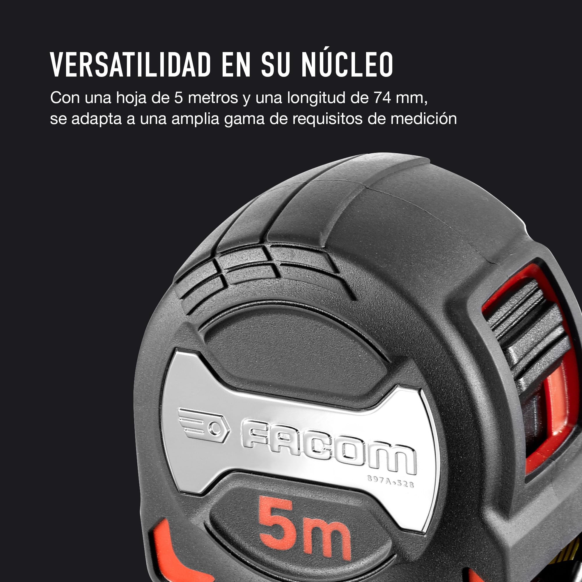 cinta-m-trica-corta-facom-grip-series-897a-528pb-de-5-m-x-28-mm image 6