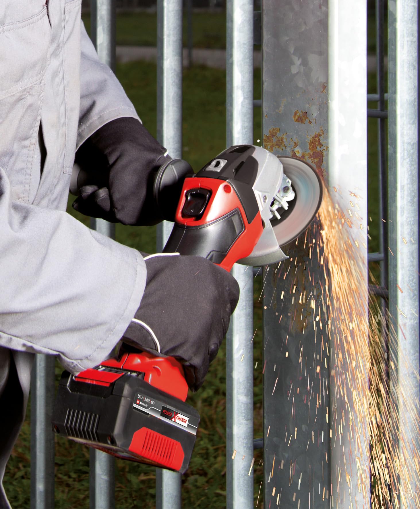 einhell-amoladora-angular-con-bater-a-tc-ag-18-115-li-power-x-change-18v-disco-1 image 4