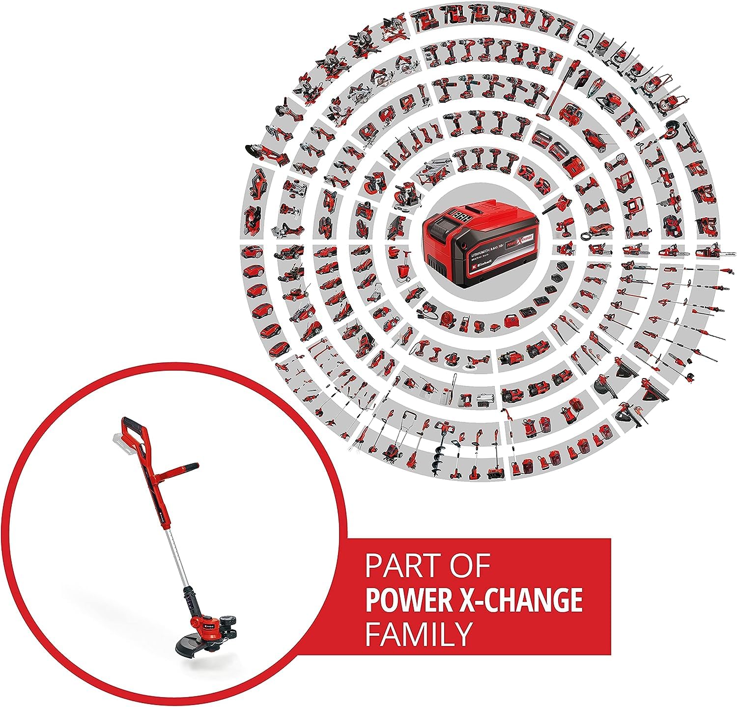 einhell-ge-ct-18-30-li-solo-recortadora-de-c-sped-inal-mbrica-18v-power-x-change image 2