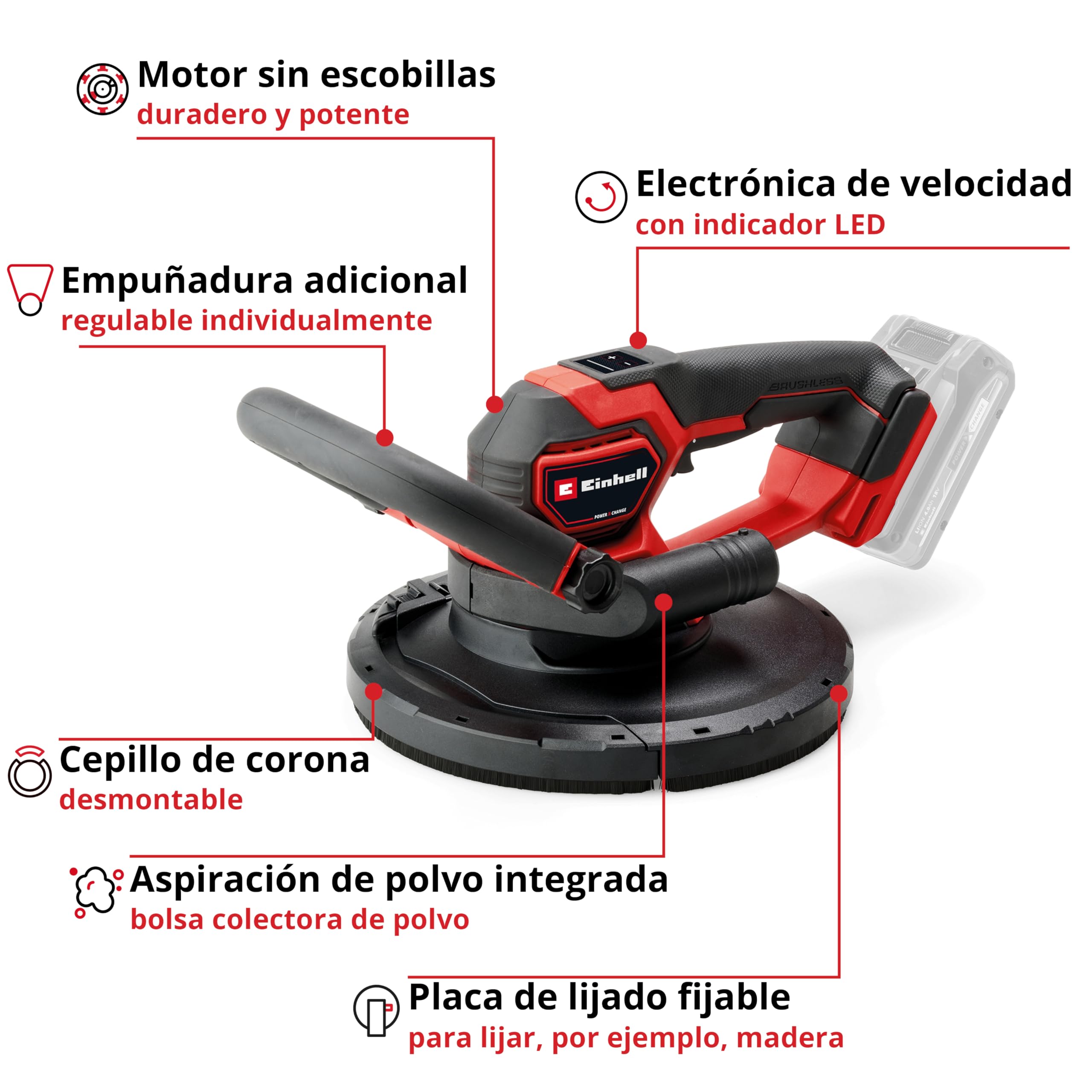 einhell-professional-lijadora-de-construcci-n-en-seco-tp-dws-18-225-li-bl-solo image 3