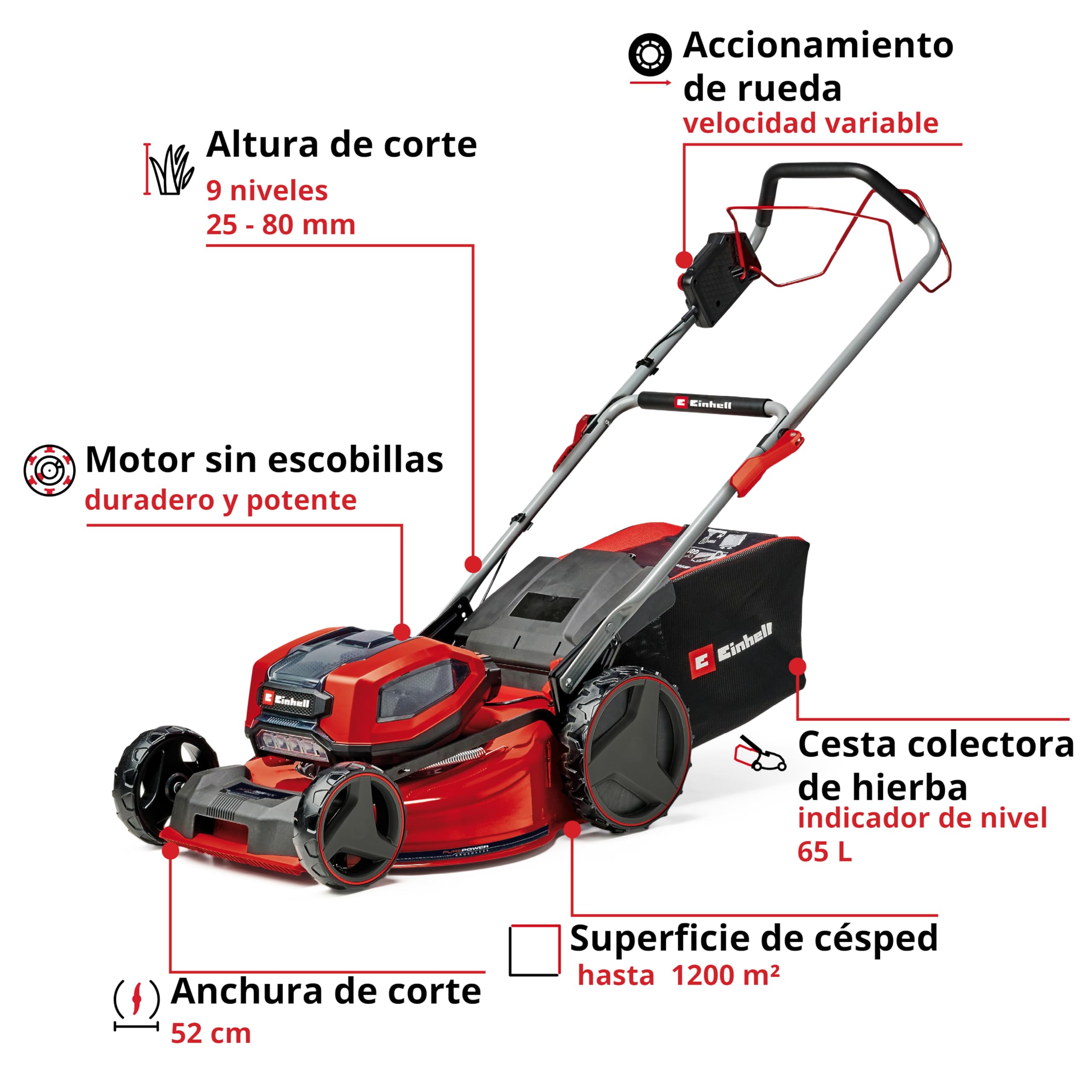 einhell-cortac-sped-a-bater-a-gp-cm-36-52-s-li-bl-power-x-change-36-v-52-cm-de-a image 3