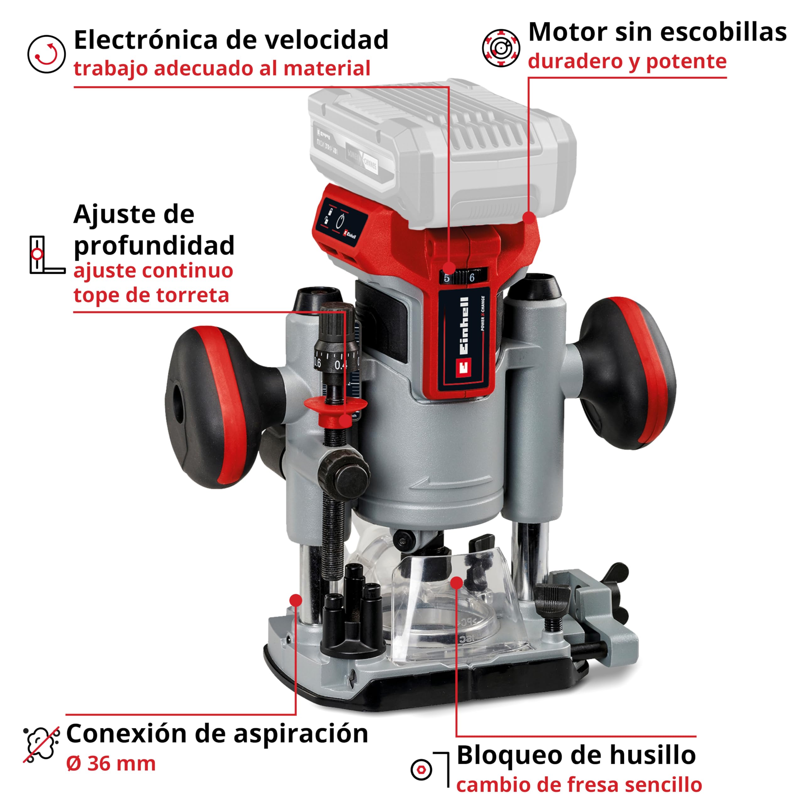 einhell-professional-tp-ro-18-li-bl-fresadora-superior-a-bater-a-18v-brushless image 3