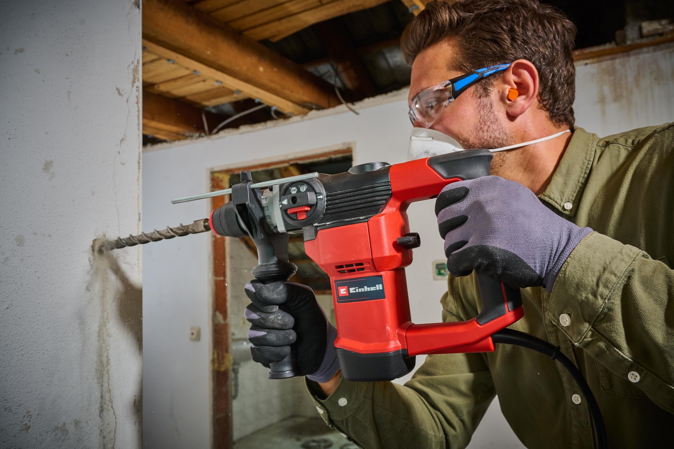 einhell-martillo-perforador-tc-rh-28-3f-950w-3-5j-sds-plus-3-funciones-con-malet image 4