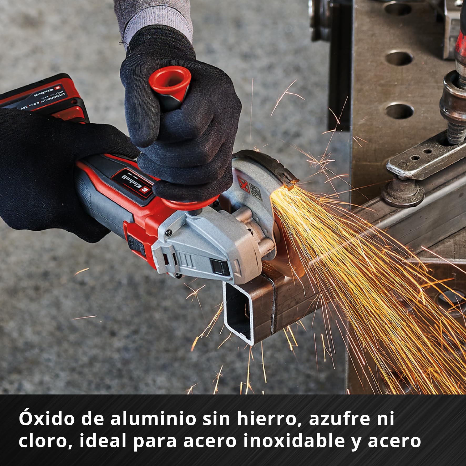 einhell-lote-de-10-discos-de-corte-230x2mm-para-metal-y-acero-inoxidable image 6