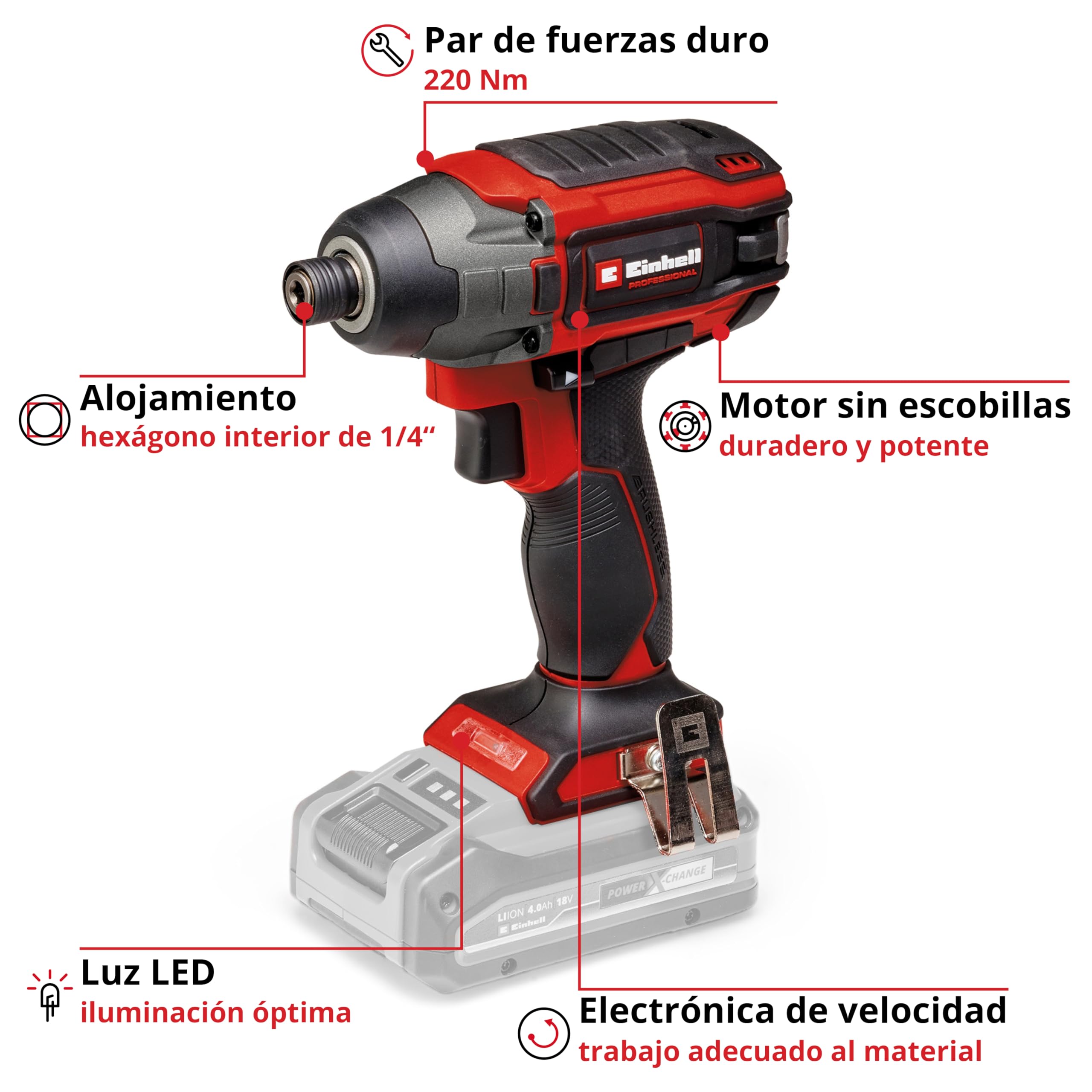 einhell-professional-atornillador-de-impacto-con-bater-a-tp-ci-18-220-li-bl-solo image 3