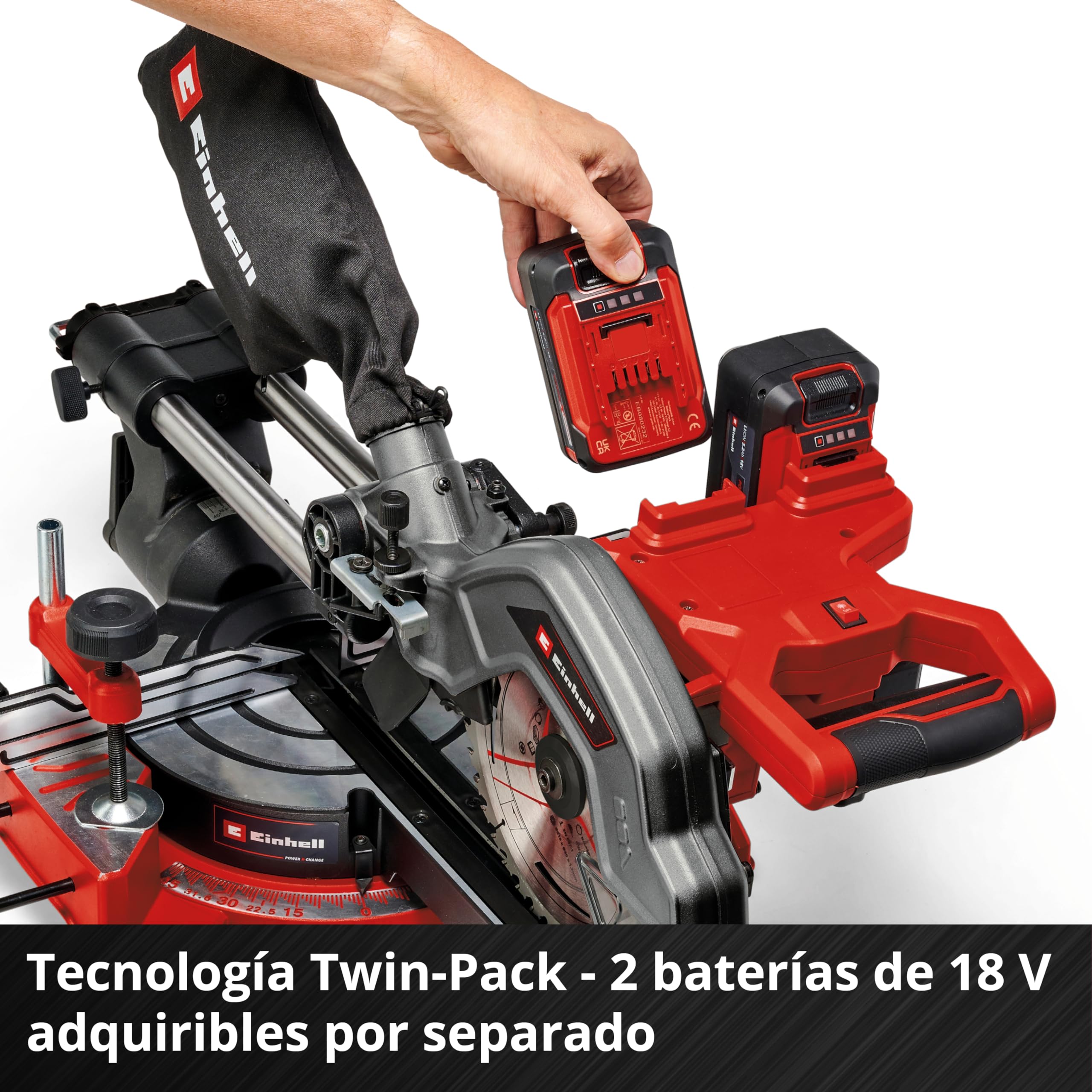 einhell-te-sm-36-8-l-li-solo-sierra-de-tracci-n-vaiv-n-e-inglete-a-bater-a-de-36 image 6
