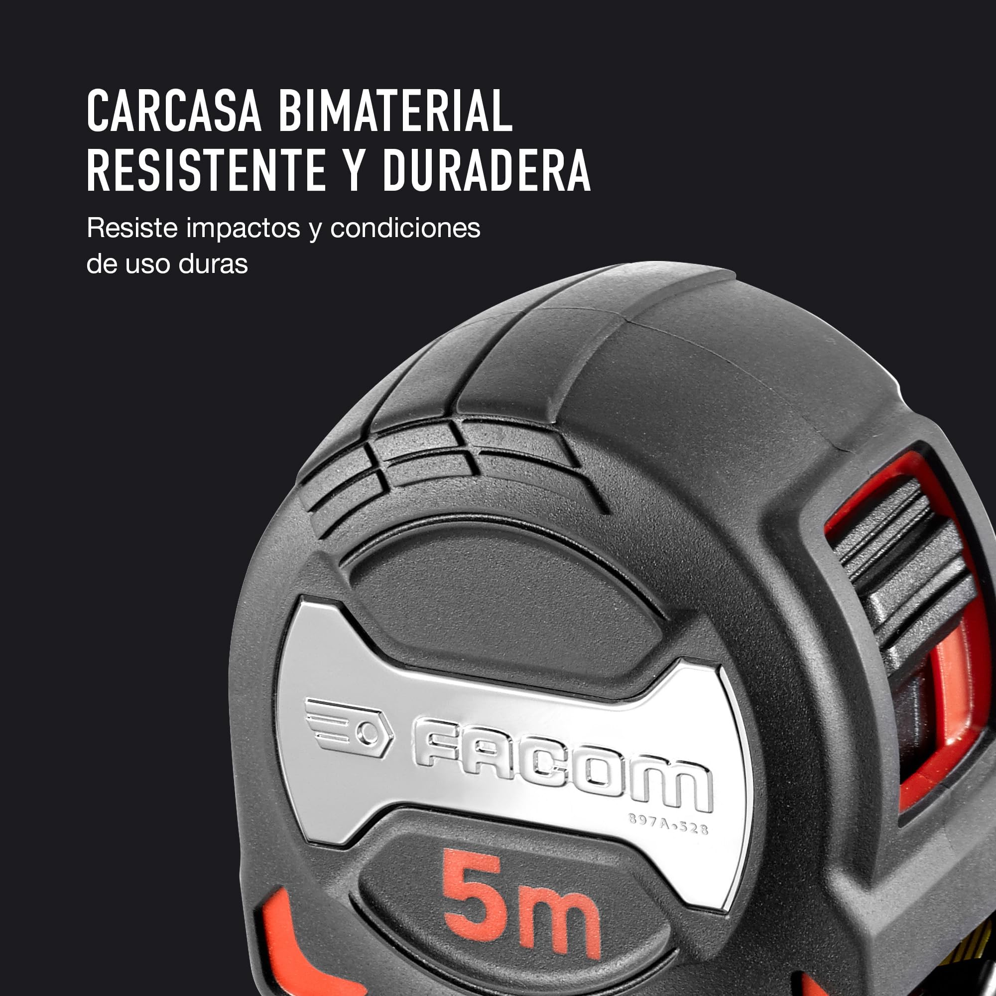 cinta-m-trica-corta-facom-grip-series-897a-528pb-de-5-m-x-28-mm image 2