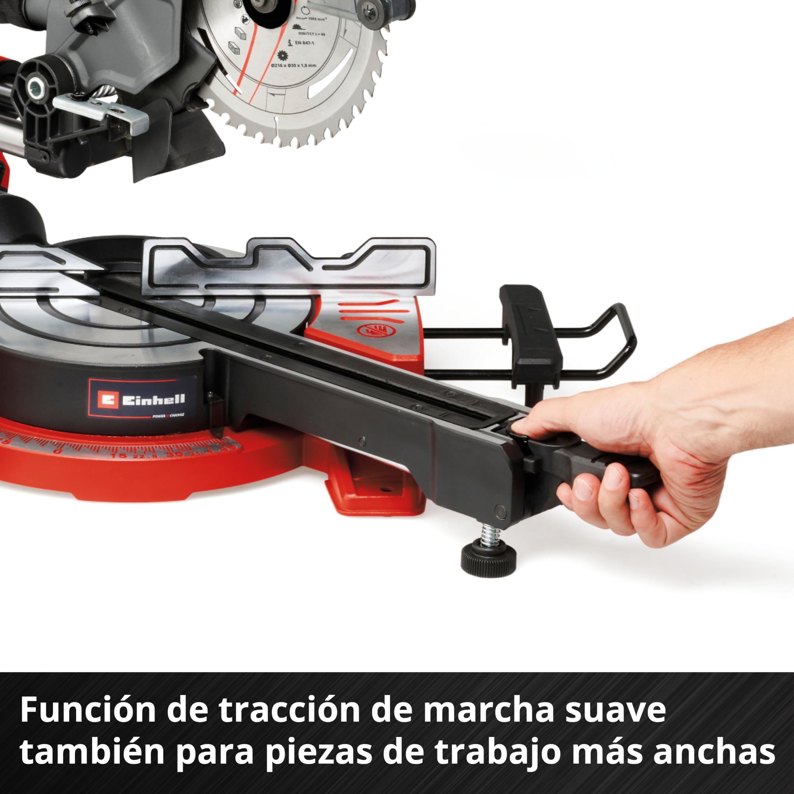 einhell-te-sm-36-8-l-li-solo-sierra-de-tracci-n-vaiv-n-e-inglete-a-bater-a-de-36 image 7