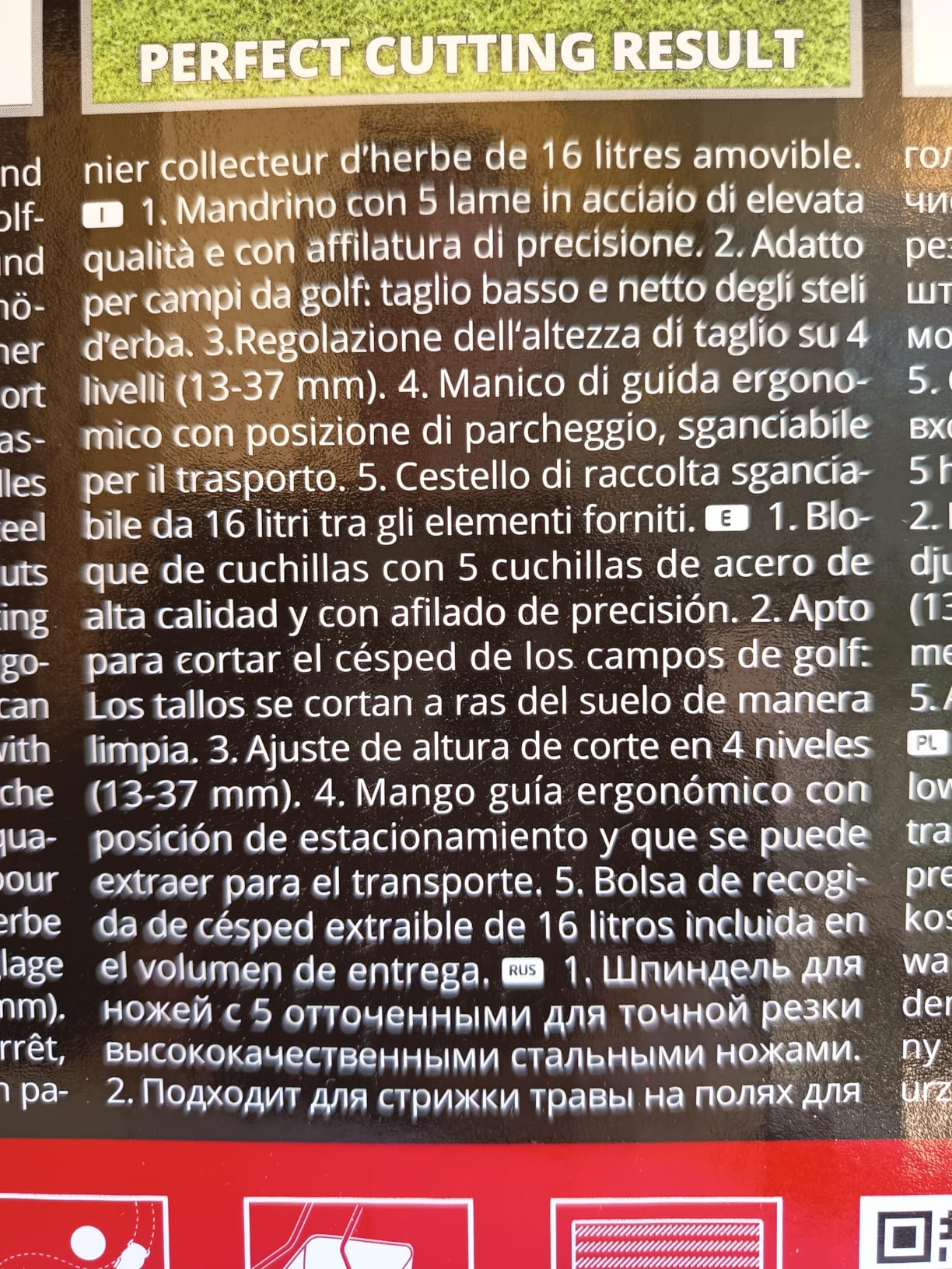 Buen cortacésped manual