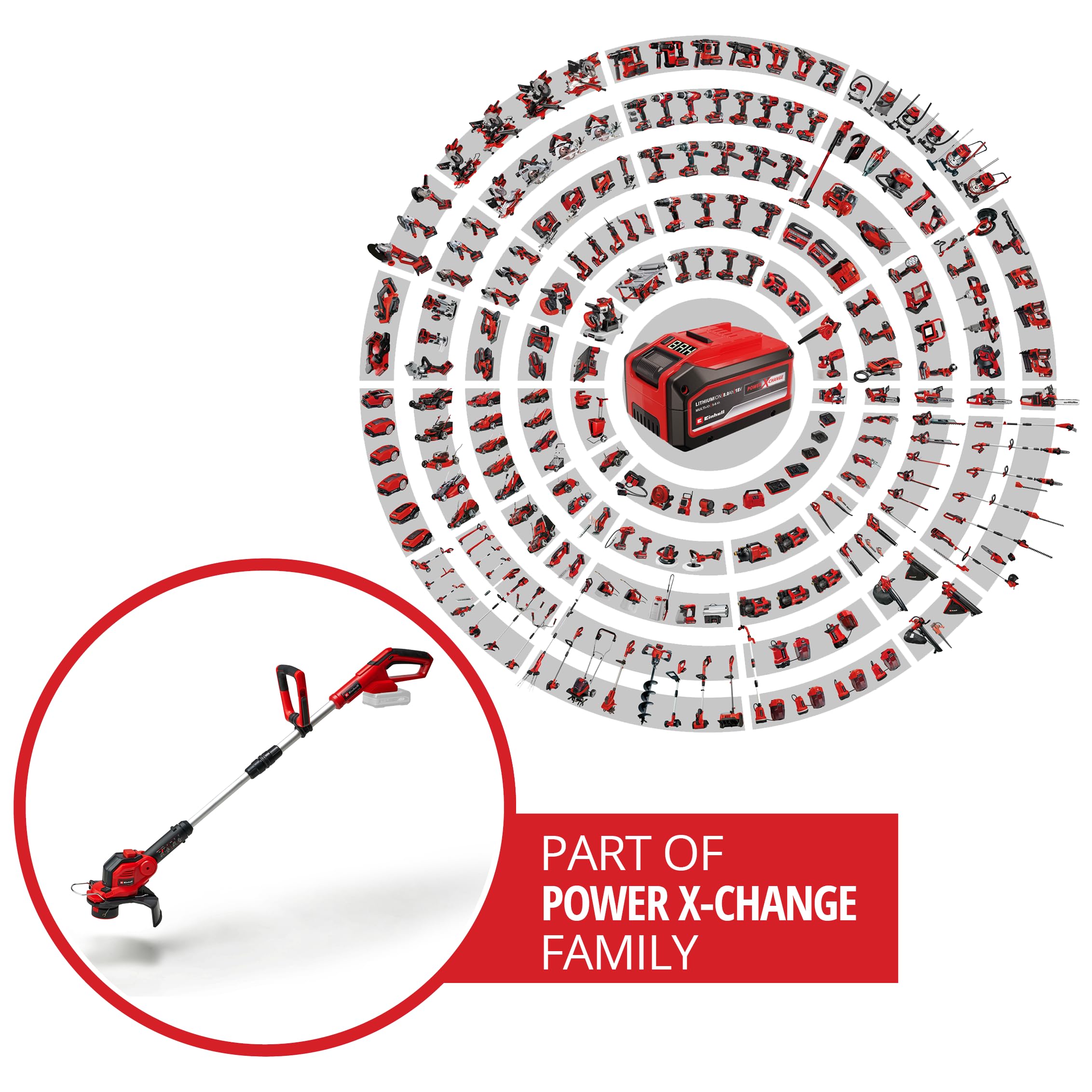 einhell-recortadora-de-c-sped-a-bater-a-ge-ct-18-28-li-solo-power-x-change-18v-2 image 2