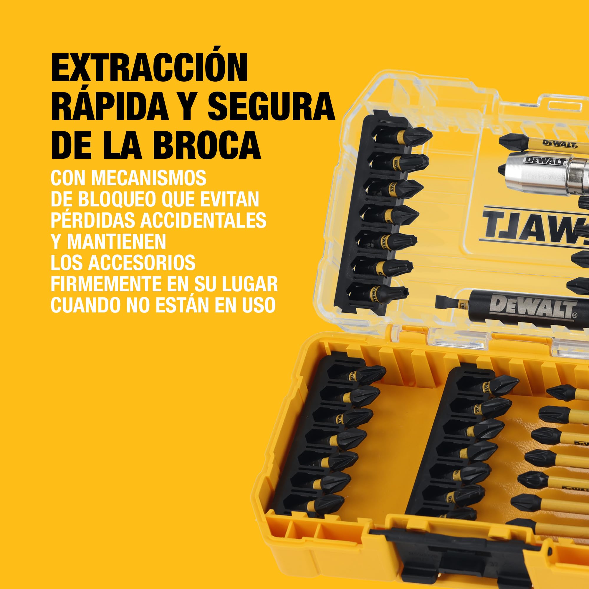 dewalt-juego-de-puntas-atornillar-extreme-flextorq-37-piezas-dt70731t-qz-con-alm image 7
