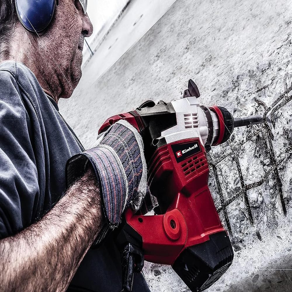 einhell-te-rh-38-3f-martillo-perforador-sds-max-1050w-9j-38mm-en-hormig-n-cincel image 3