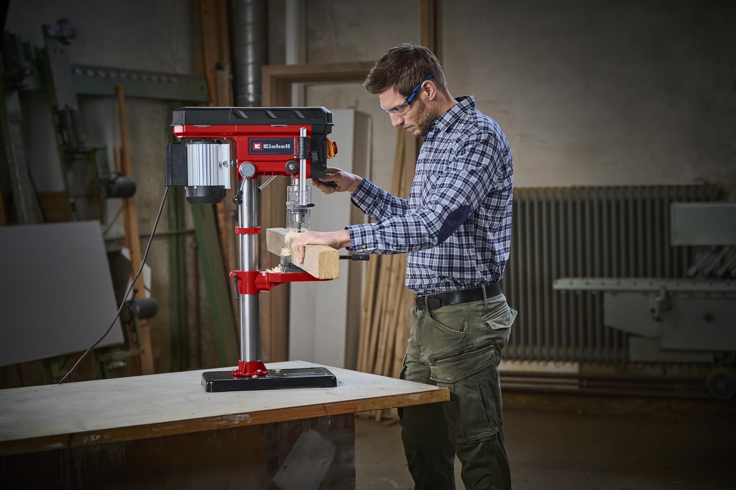 einhell-taladro-de-columna-tc-bd-630-1-630-w-12-velocidades-mesa-regulable-tope- image 2
