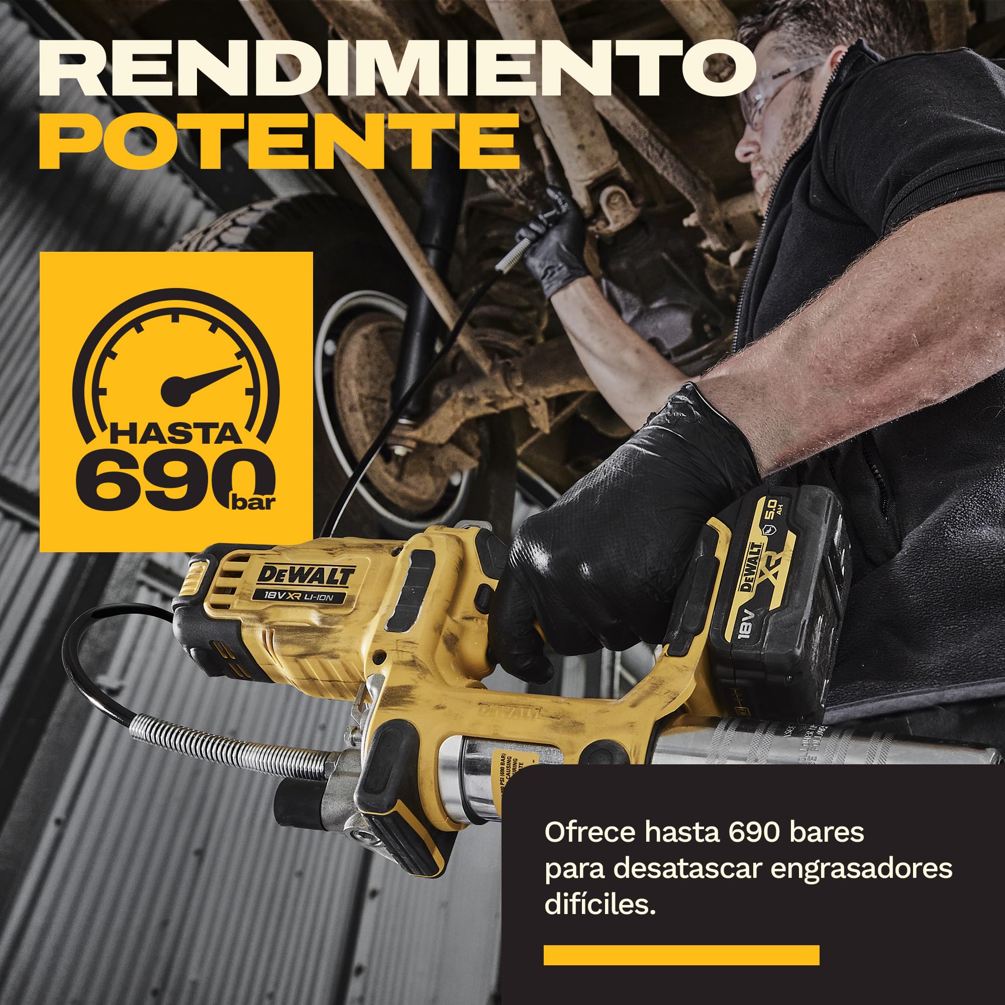 dewalt-engrasadora-18v-xr-2-velocidades-dcgg581p1g-qw-690-bar-255-ml-min-con-bat image 5