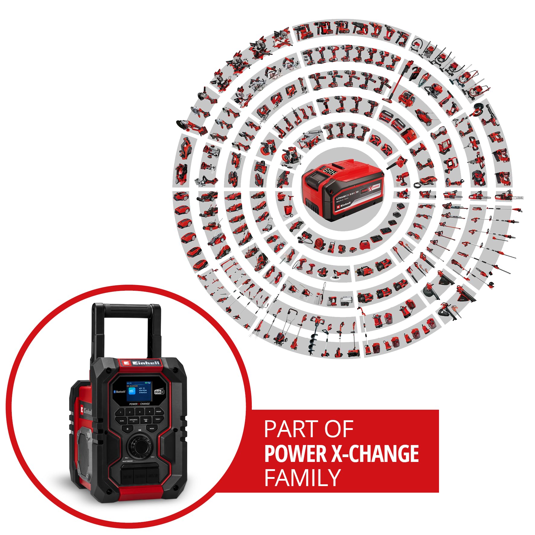 einhell-radio-de-obra-te-cr-18-li-dab-fm-bt-solo-power-x-change-18v-dab-fm-bluet image 2